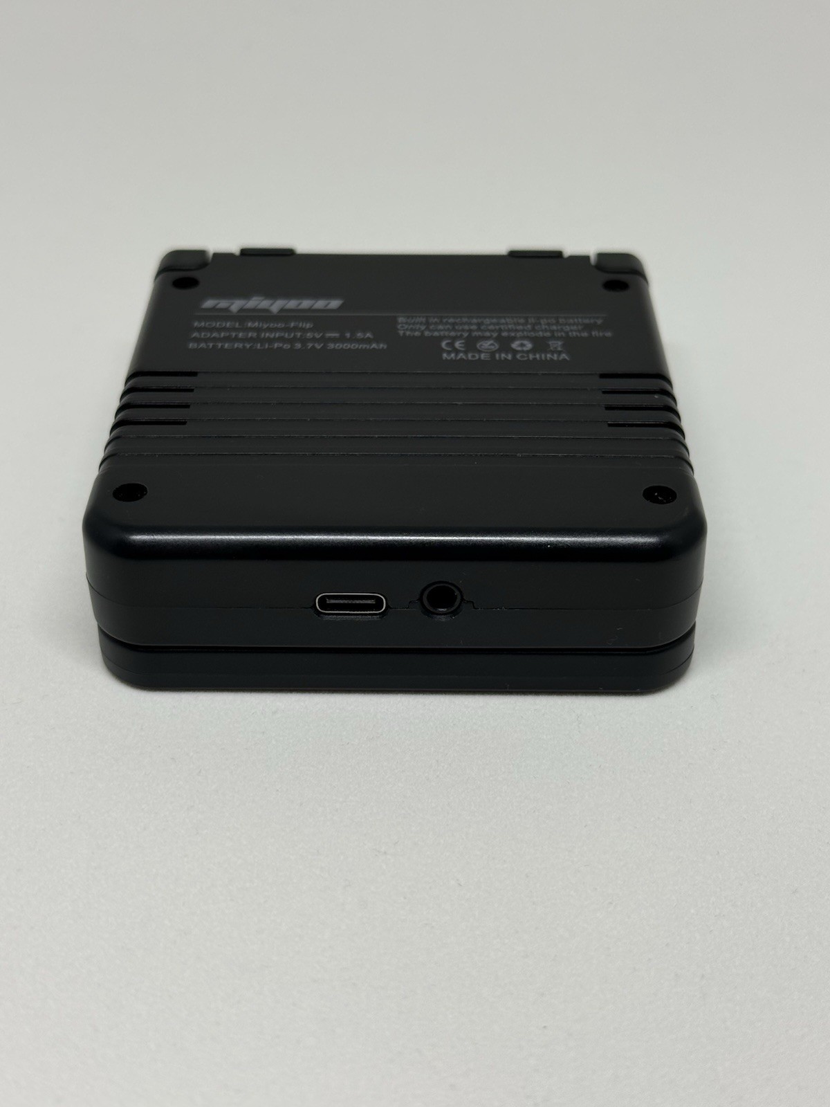 Black Miyoo Flip V1 Retro Handheld (Basic SD Card Included)