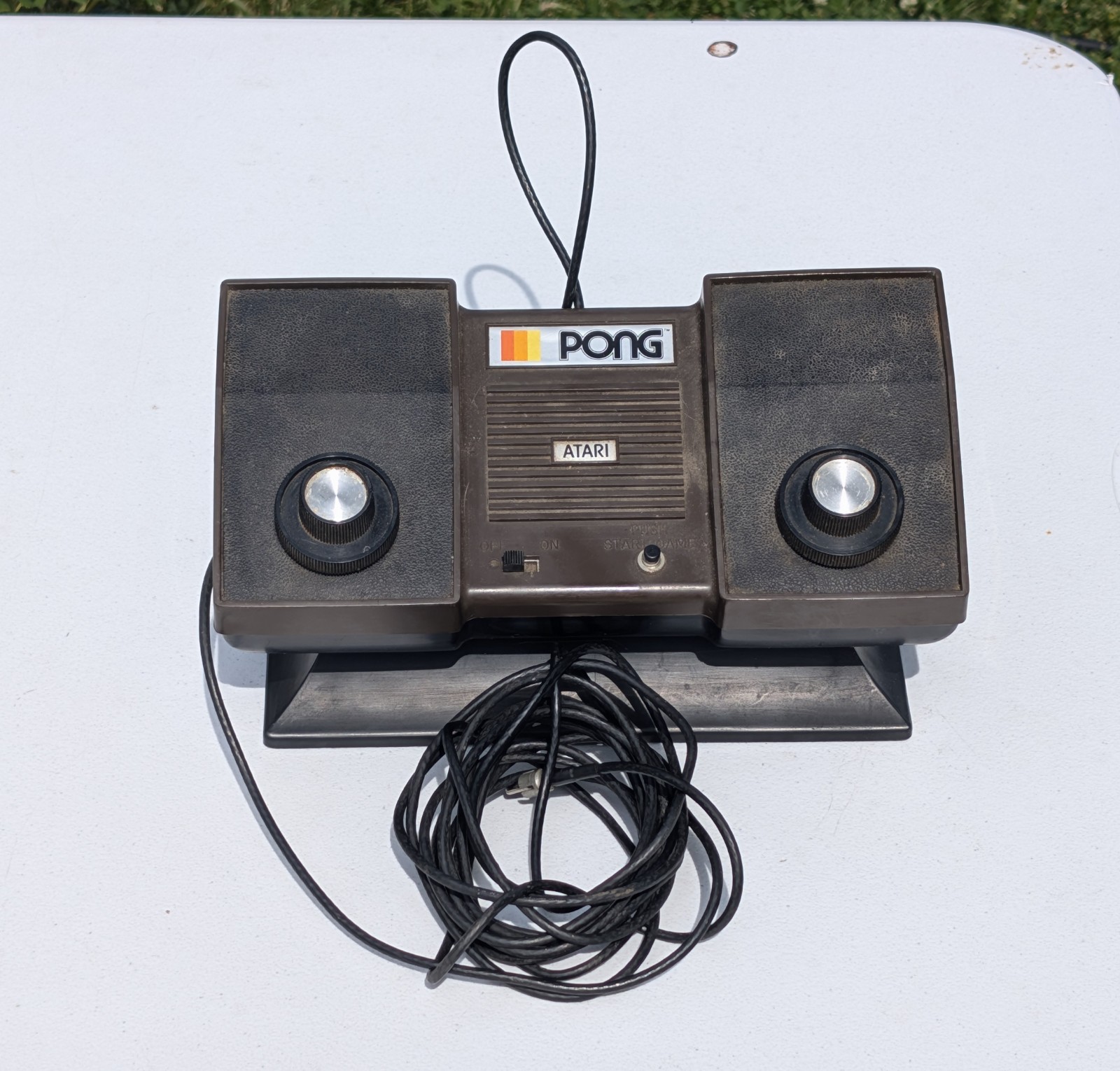Vintage Atari Pong Game Console Only Model C-100 No Power Cable UNTESTED