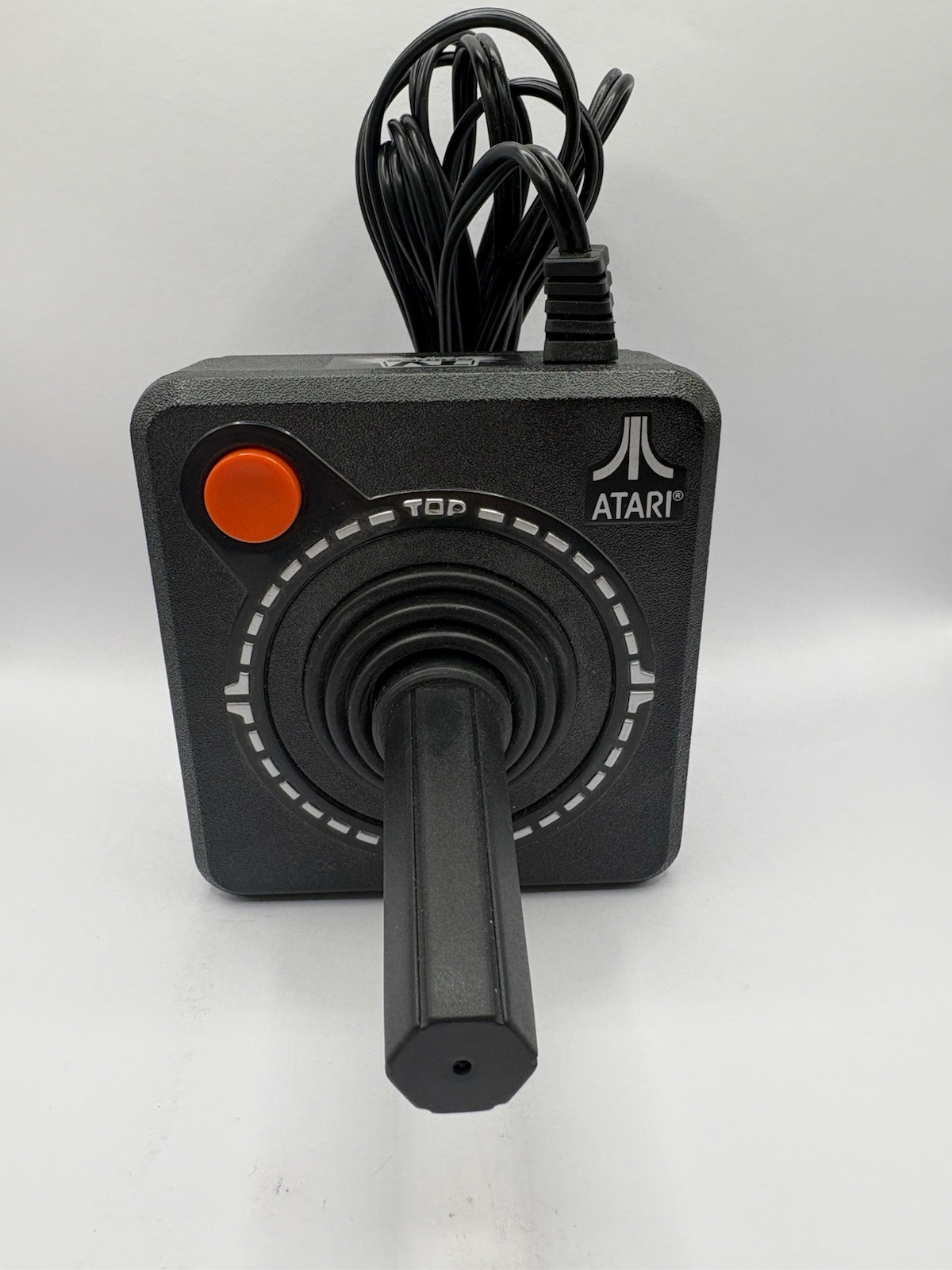 Atari Joystick Plug & Play Microconsole Black Orange Built-in Games 2002 Tested