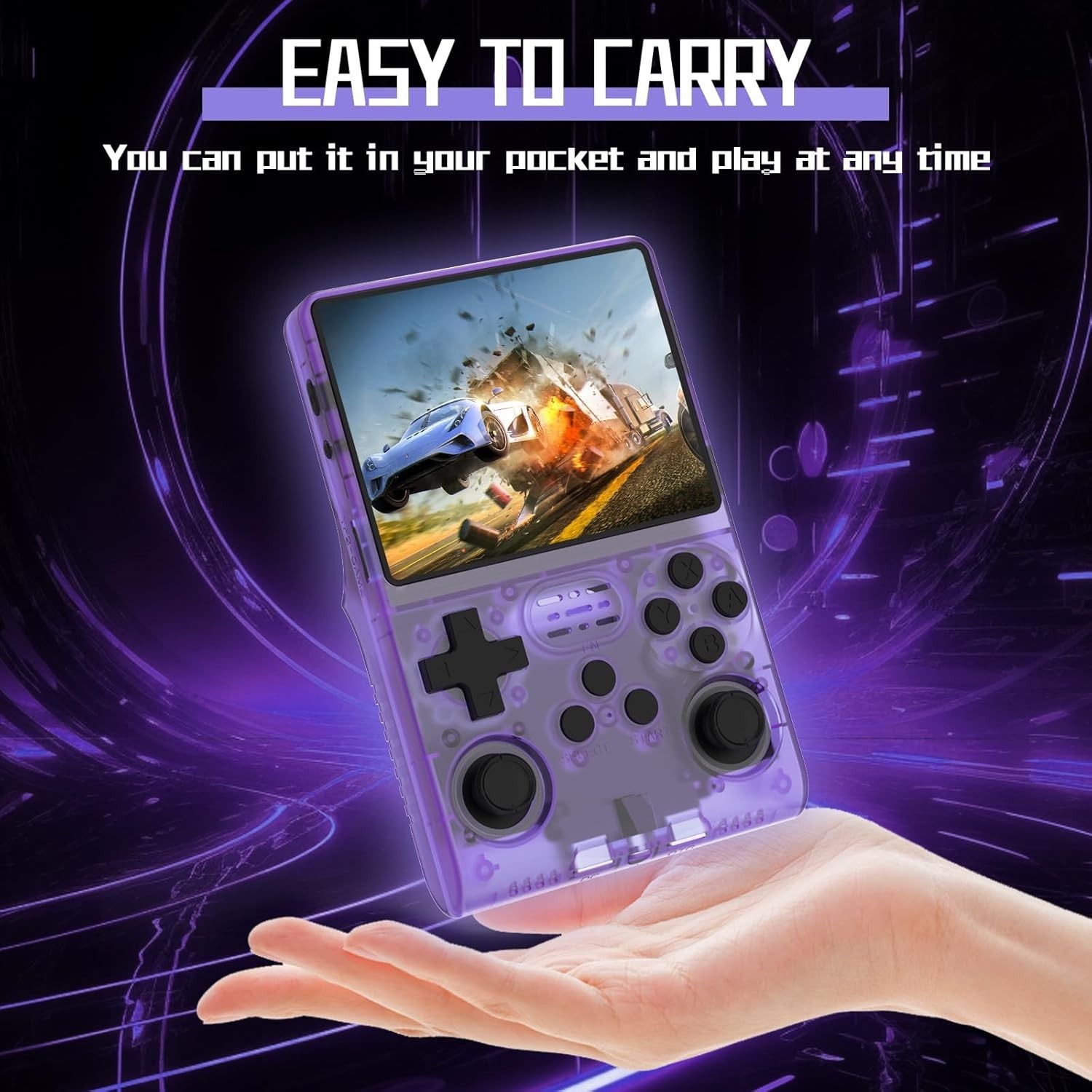 Handheld Retro Game Console 256GB Storage 3800mAh Battery Portable Emulator