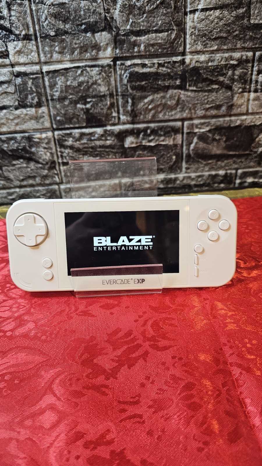 Blaze Evercade EXP Handheld System Arcade Capcom White W/duke Nukem