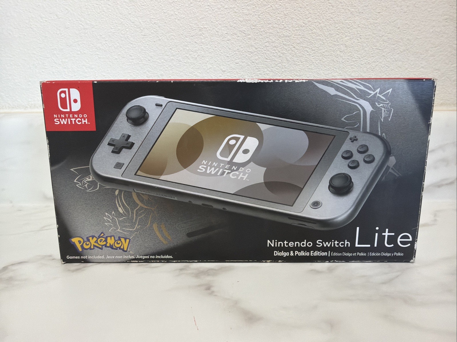 Nintendo Switch Lite Handheld Console Pokemon Dialga & Palkia Edition New