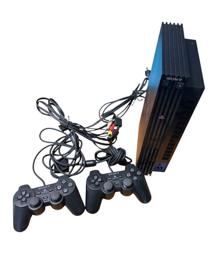 Sony PlayStation 2 PS2 SCPH-30000 Console w/ 2 Controllers Tested Working