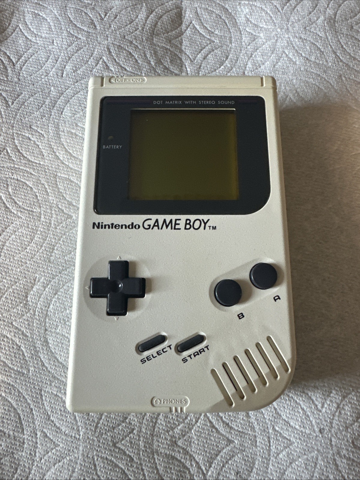 Authentic Original White Play It Loud Gameboy, Tested, HTF Color! Please Read!