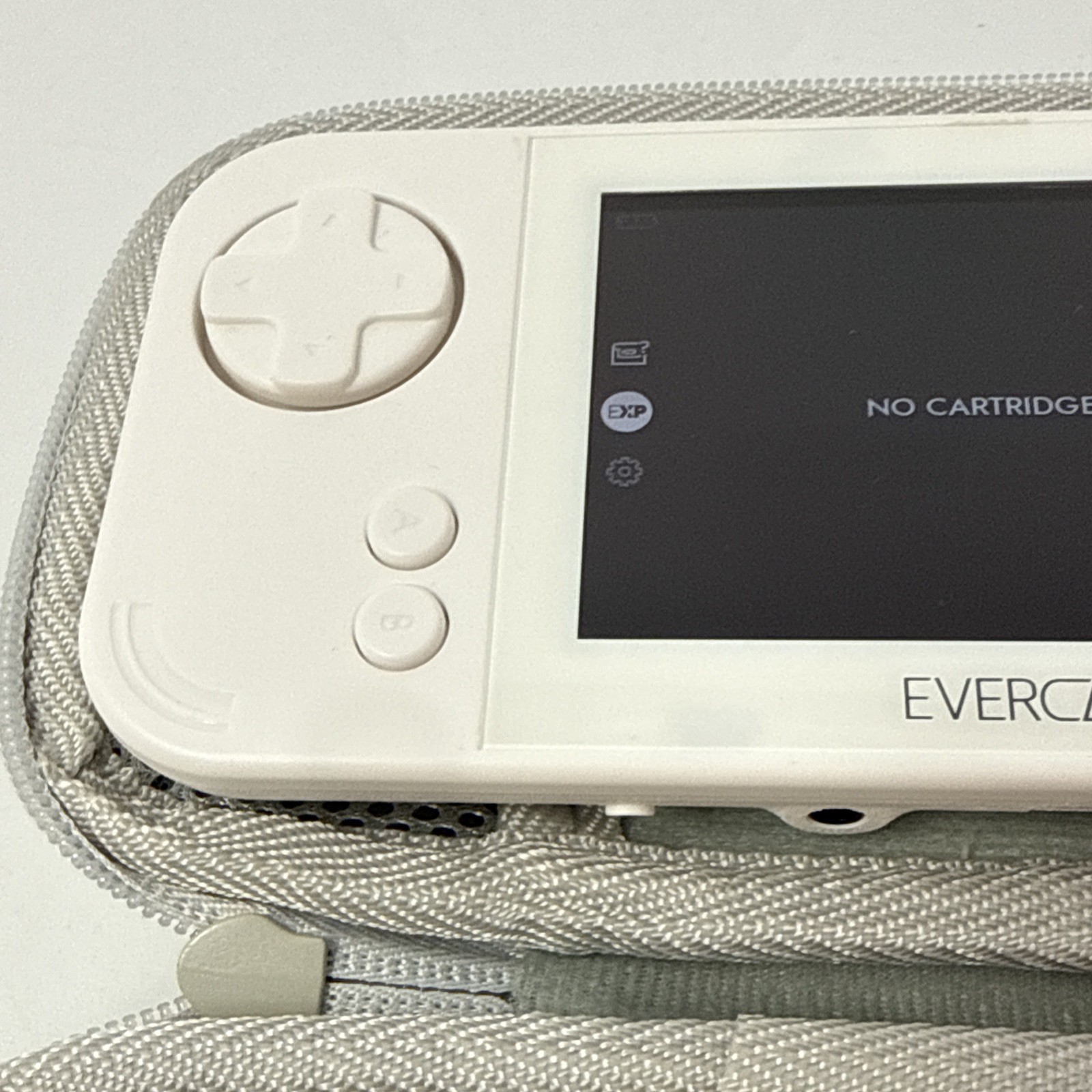 Blaze Evercade EXP Handheld Console – White + Case + USB-C – Tested Working