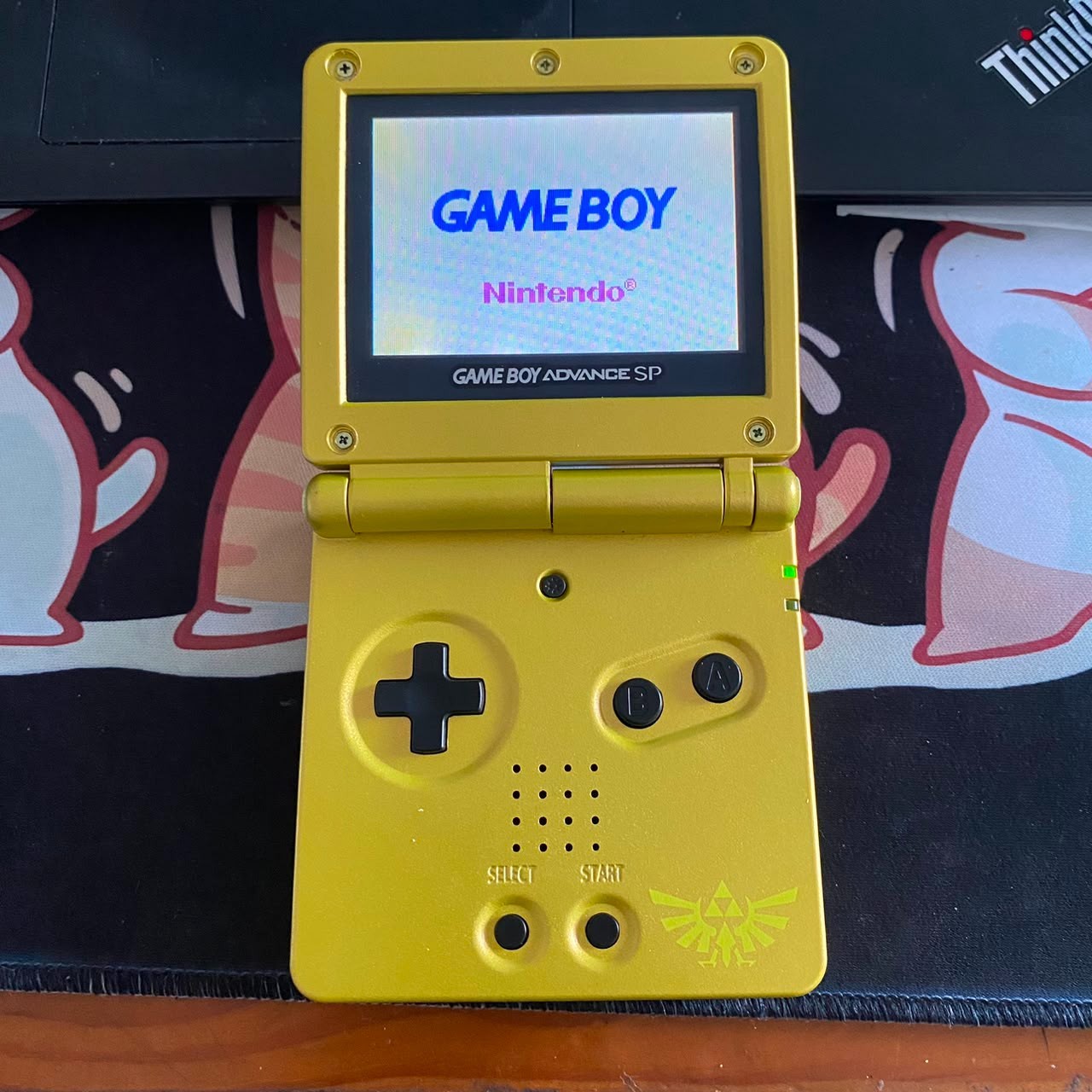 Nintendo Game Boy Advance SP AGS-101 Console Gold – See Photos