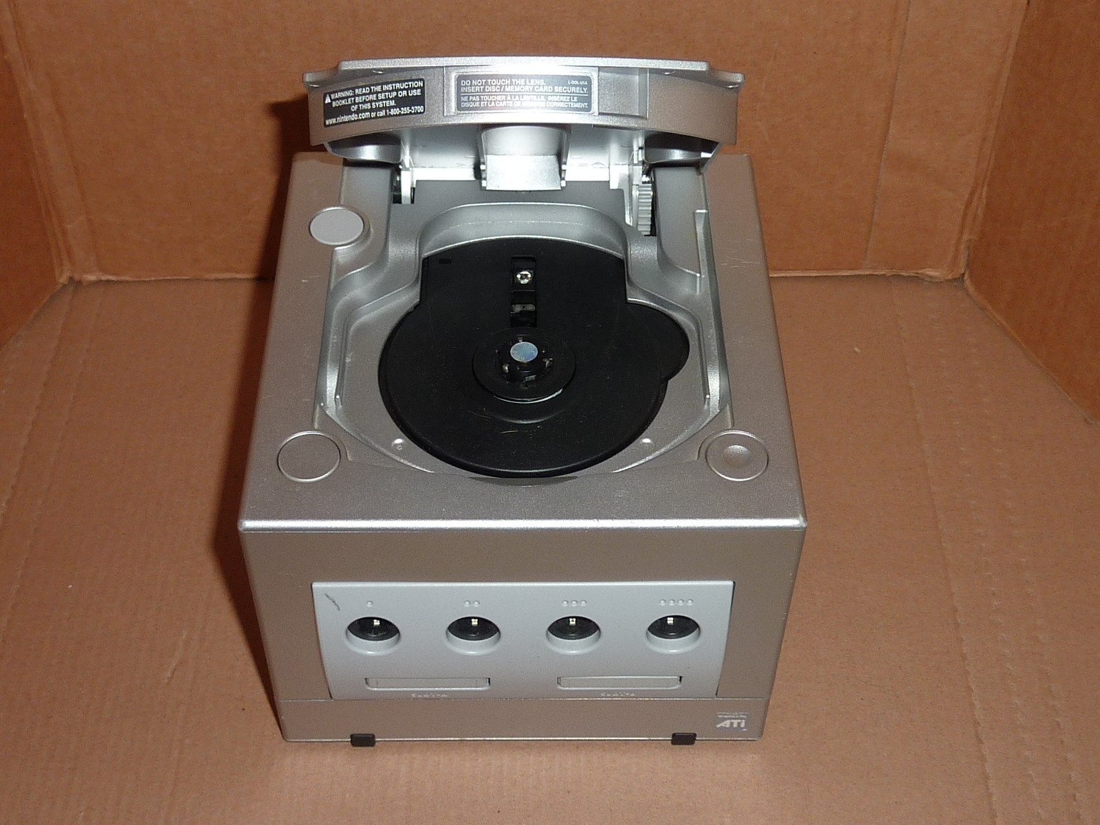 Nintendo GameCube Platinum Silver Console Only DOL-101 USA PARTS REPAIR Error