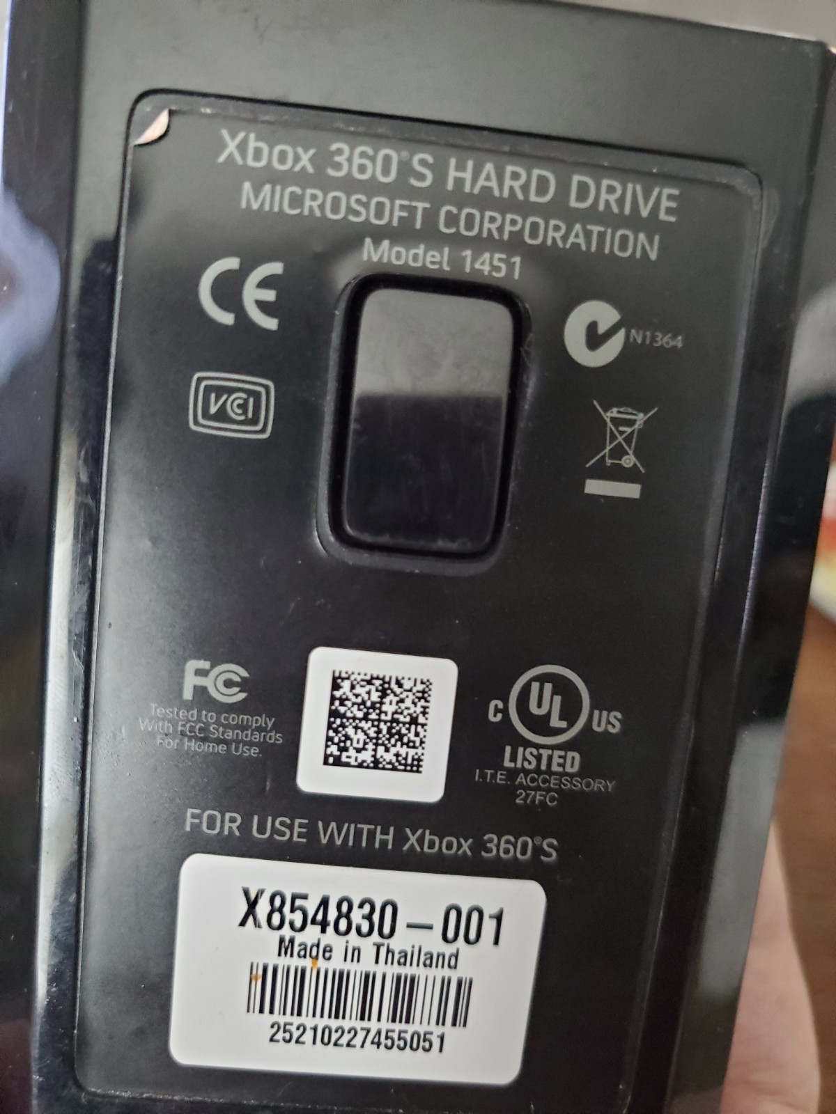 Microsoft Black Xbox 360 w 250 GB *For Parts