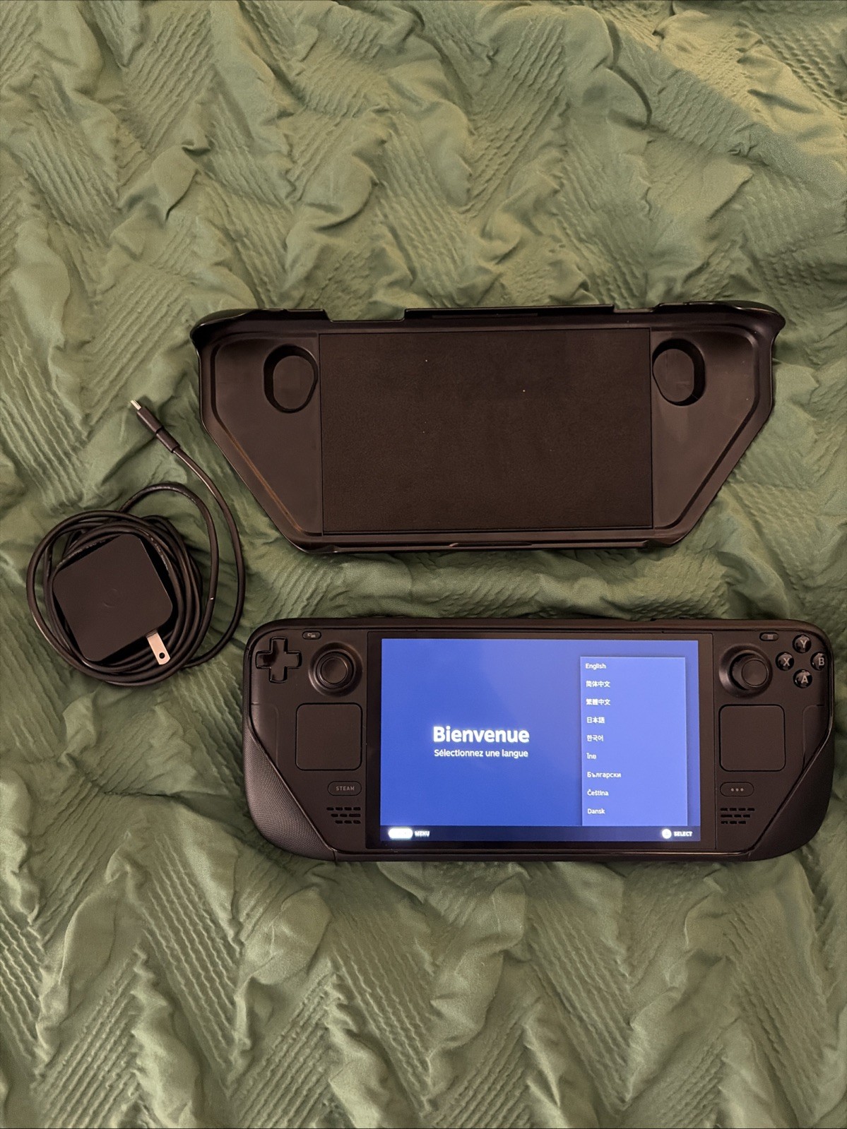 Valve Steam Deck Oled 1TB Handheld Console System 1020 With Charger And Case