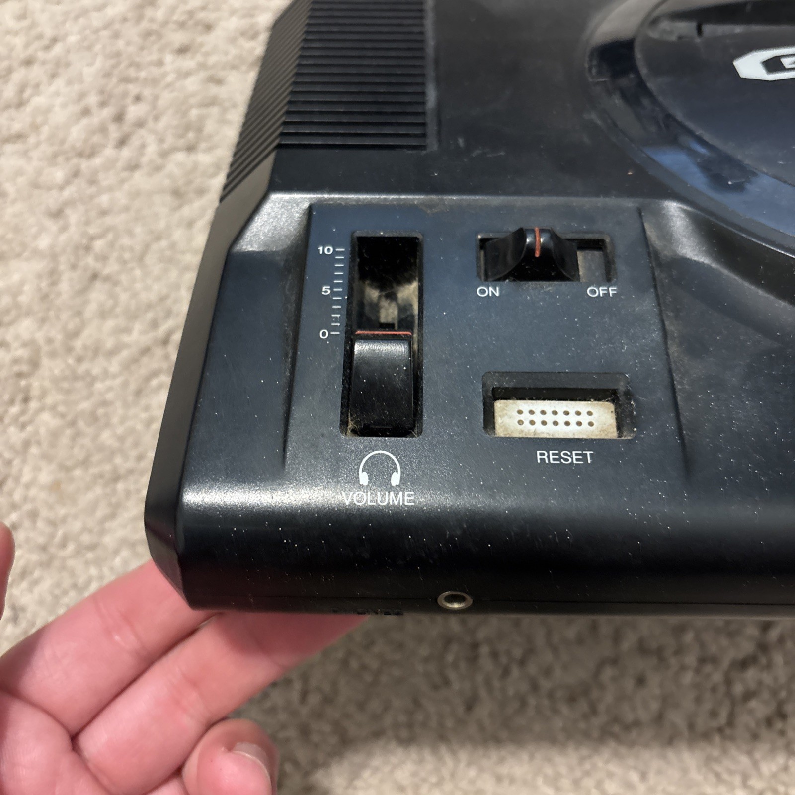 NOT WORKING Sega Genesis 16 Bit Console Only Model 1601 For Parts / Broken