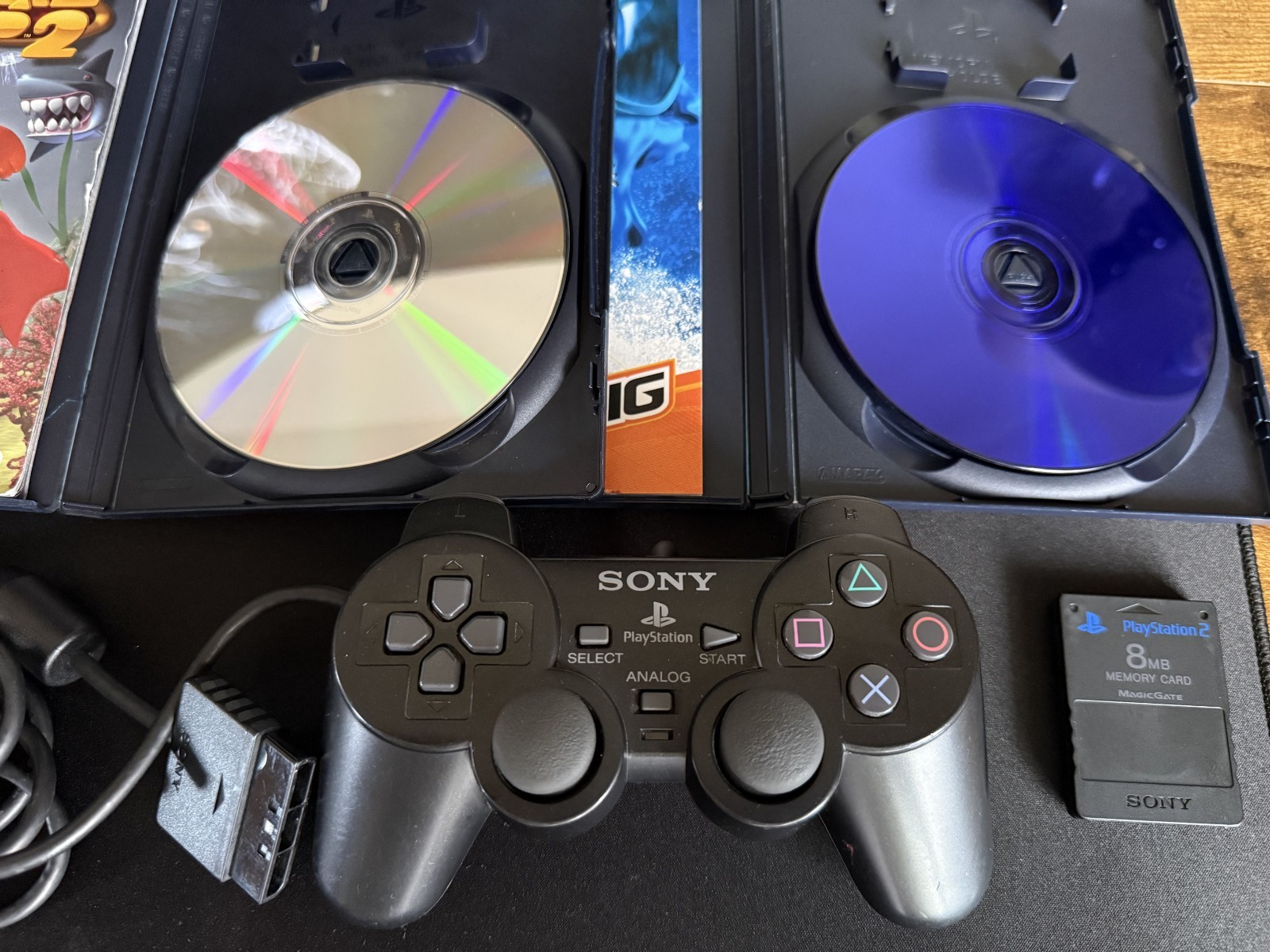 Sony PS2 Console Bundle SCPH-30001 w/2Games, 1 Cntrlr, 8MB MC, Cables – Tested!