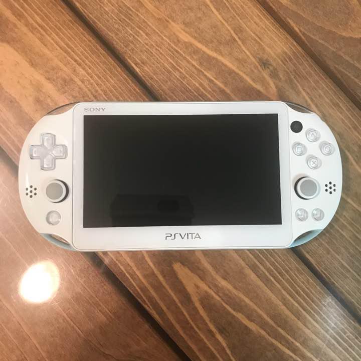 Playstation PS vita PCH2000-ZA14 white blue console only From japan USED