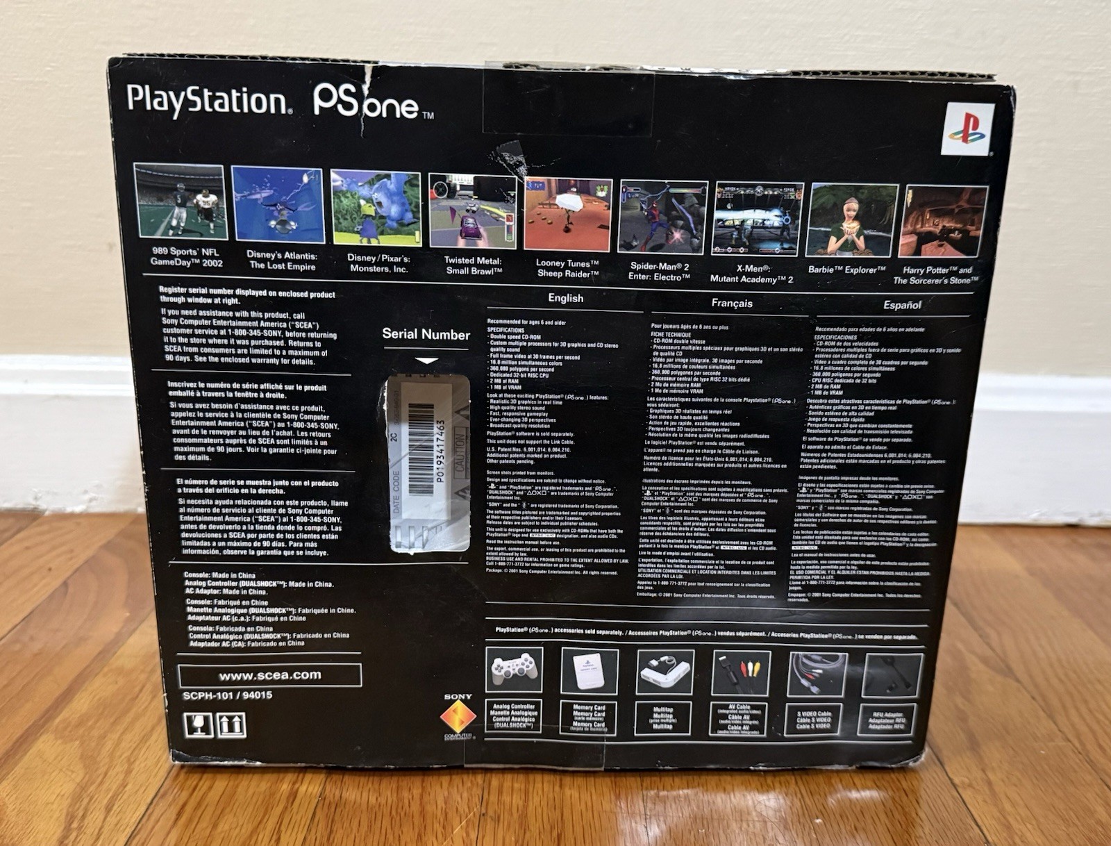 Sony Playstation 1 PS One SCPH-101 Video Game Console In Box No Manual
