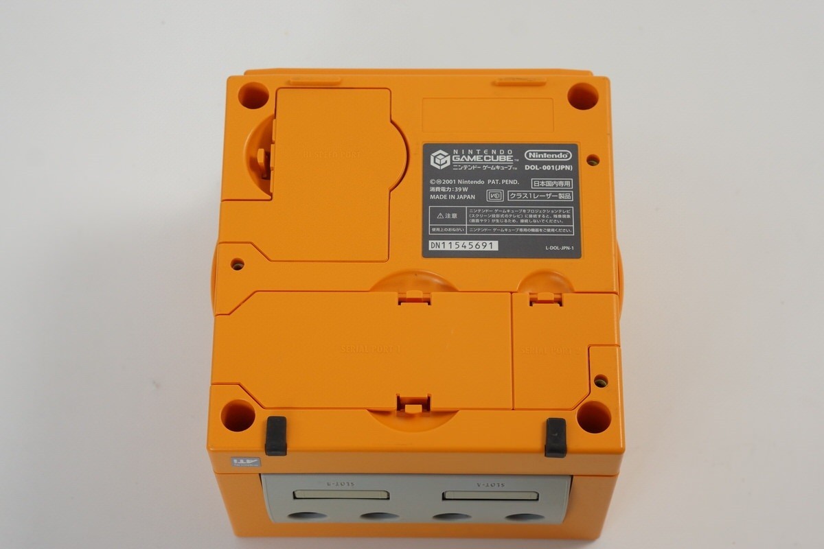 Gamecube Orange Console System Games DOL-001 JP For Japan CD FREE SHIP 10710073