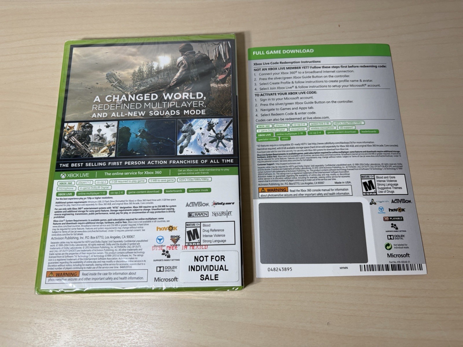 New In Box – Microsoft Xbox 360 Black 500GB Call Of Duty Black Ops II System