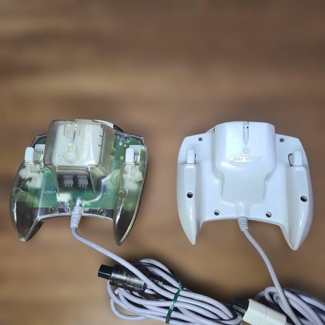 Sega Dreamcast Console Set 2 Controllers Cables + 6 Fighting Games Tested Works