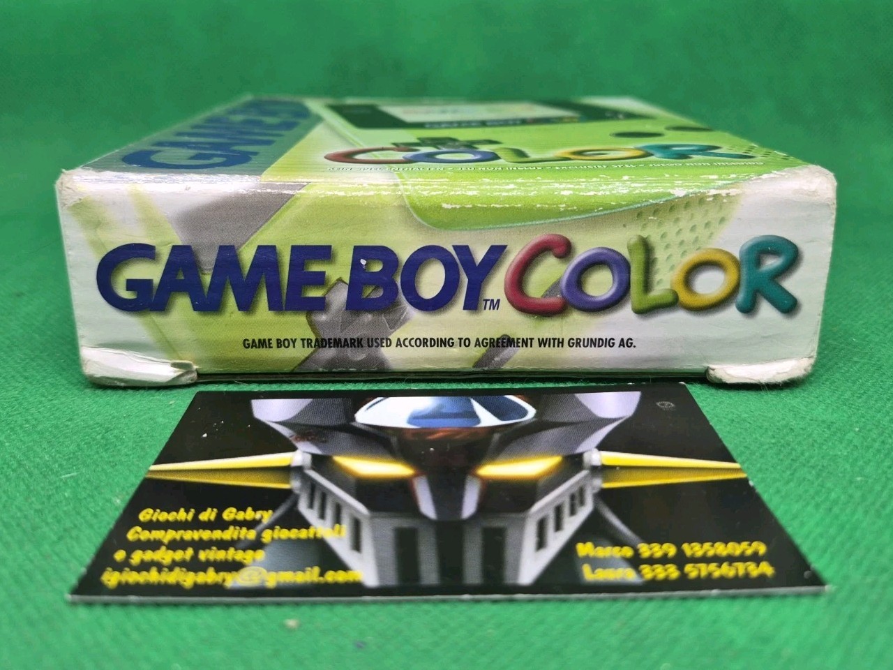 NINTENDO Electronics GAME BOY Gameboy COLOR mod CGB-0O1 Green Lime 1999 Working!