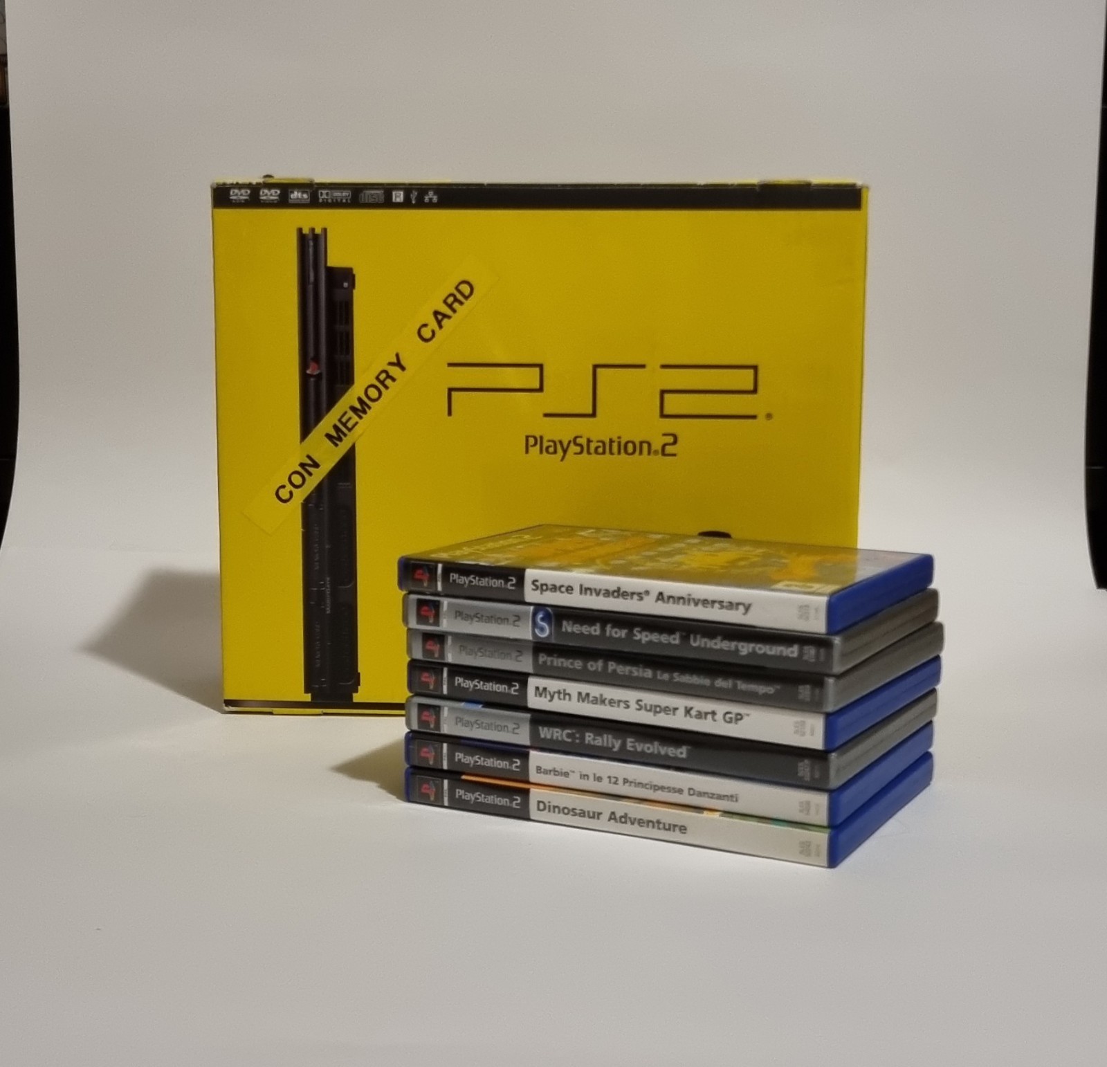 Ps2 Slim Playstation Console Controller Box 7 Games – READ DESCRIPTION