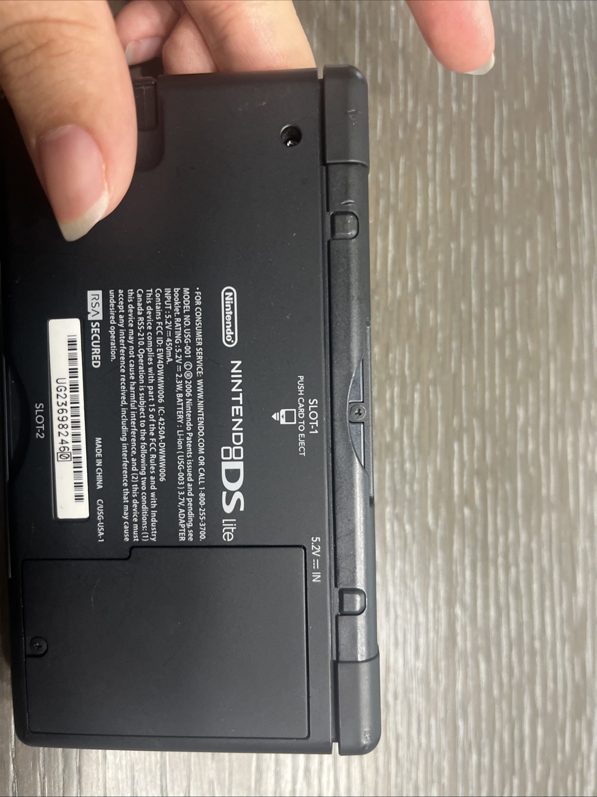 Nintendo DS Lite Handheld System – Cobalt/Black CIB NO charger PLEASE READ BELOW