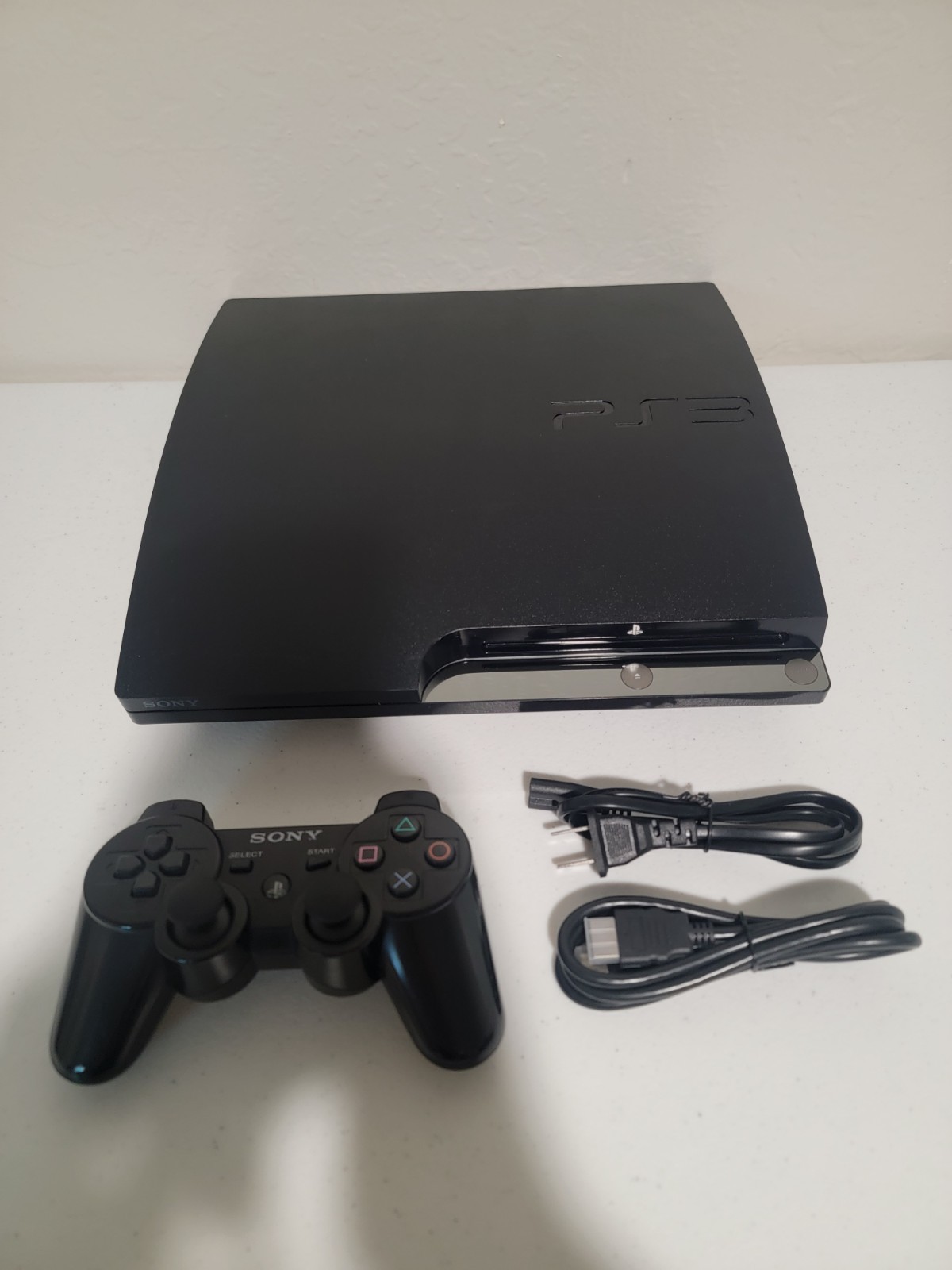 Sony PlayStation 3 PS3 Slim Console 160GB (2501A) w/Controller & Cables Working!