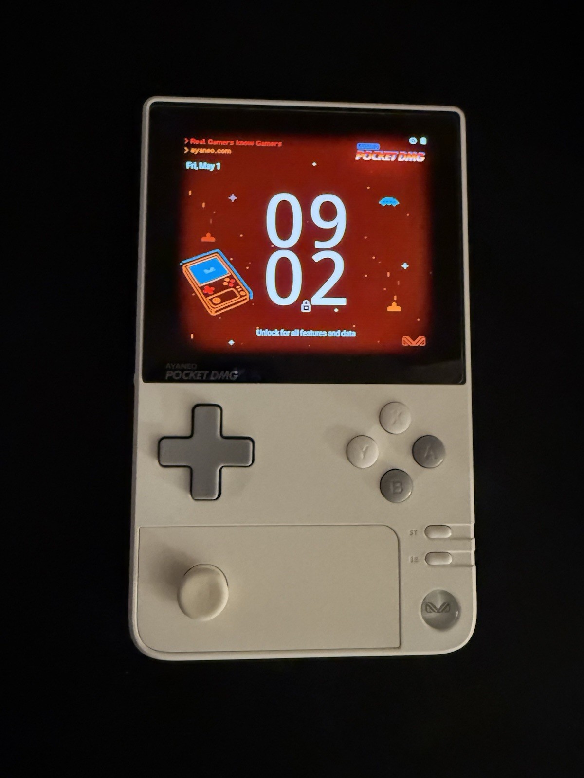 AYANEO Pocket DMG 8gb + 128gb & Carrying Case, Moon White, Snapdragon G3X Gen 2