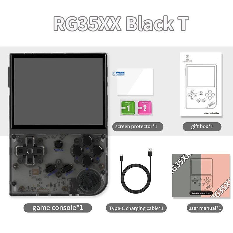 RG35XX Handheld Video Game Console Linux System 3.5-Inch OCA Screen 2600Mah Port