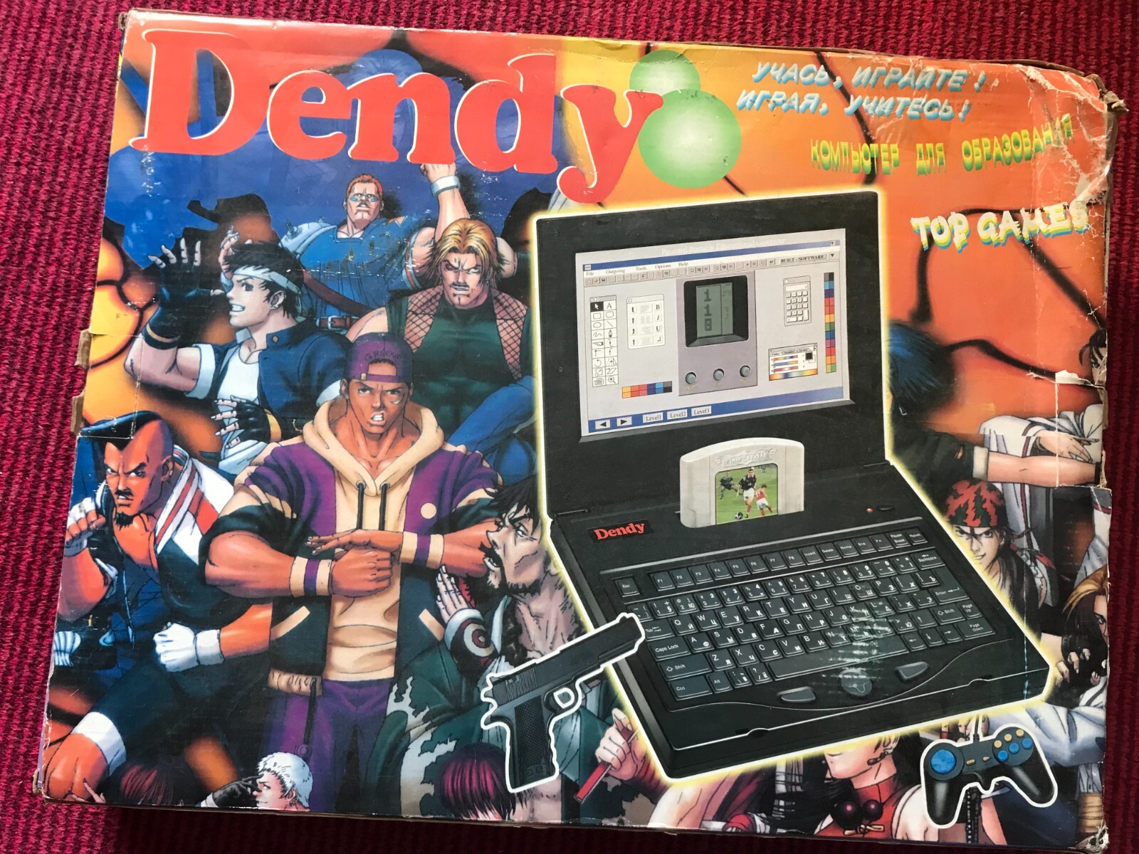 Famiclone Dendy 8bit rare retro Laptop (Factory Packaging) + cartridge