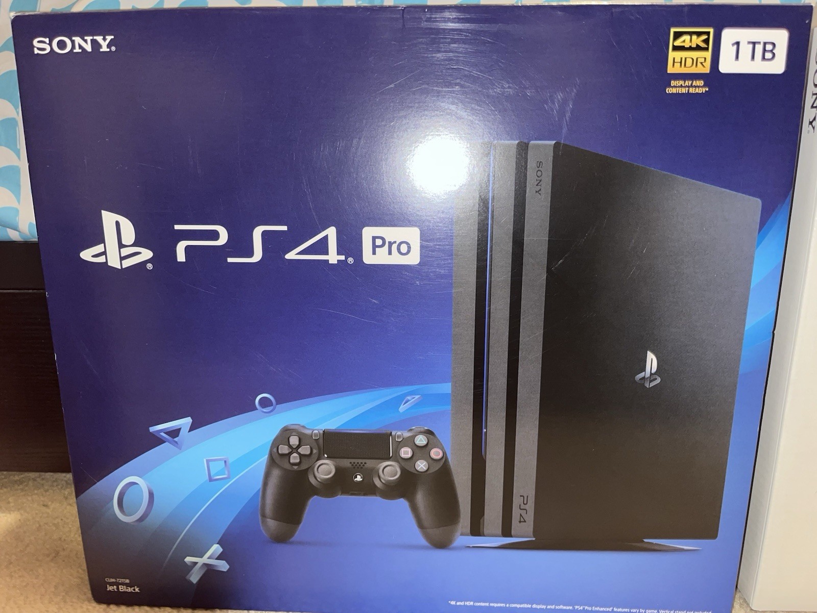 Sony PlayStation 4 Pro 1TB Jet Black 4K HDR Home Console HDMI