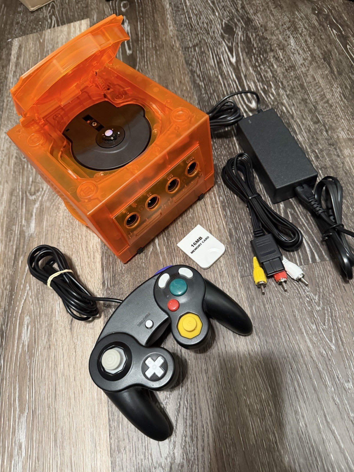 🔥 Nintendo GameCube NGC – Translucent Orange, Recapped Laser, Bundle ‼️