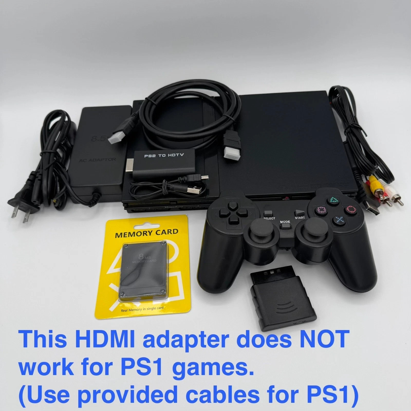 PlayStation 2 Slim Console PS2 Game System HDMI Bundle – Fully Refurbished