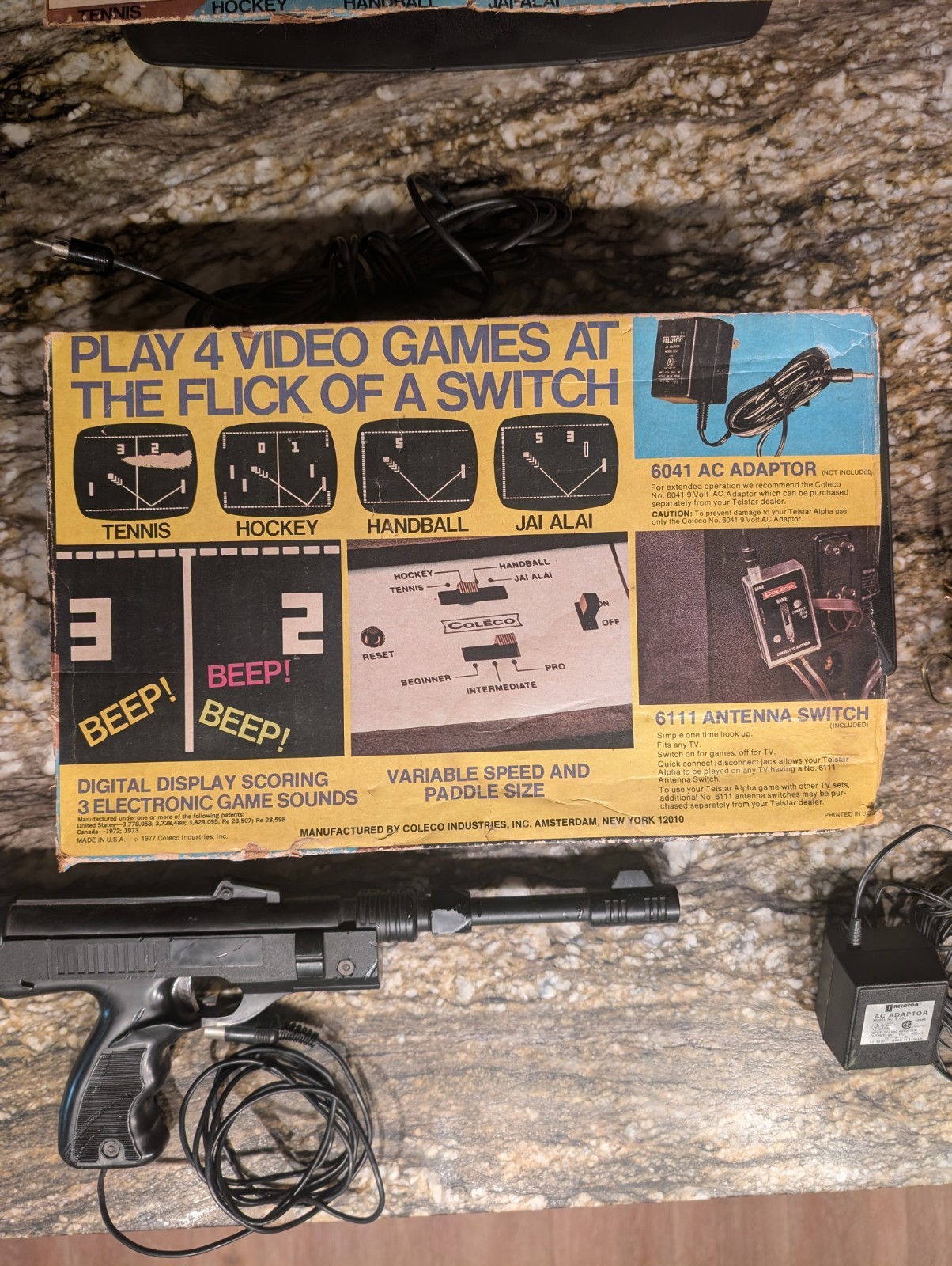 Coleco Telstar Alpha & Apf TV Fun Consoles + Extras *Untested* Retro Gaming