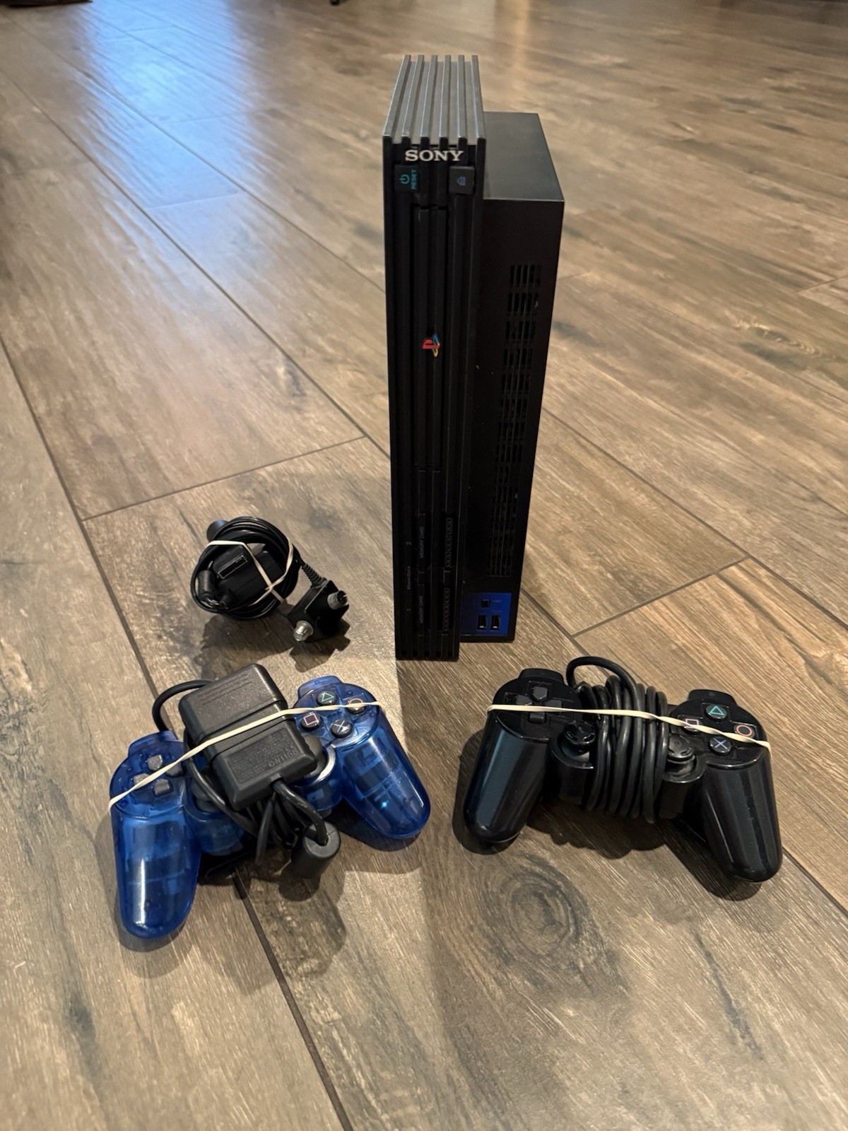 PS2 PlayStation 2 Fat Console W/ Controllers Tested SCPH 30001
