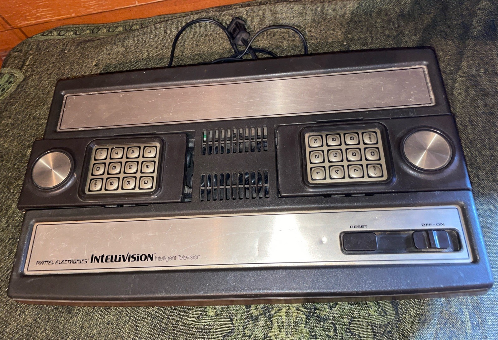 Vintage Intellivision Console Only Tested 2609 Brown & Gold Mattel Electronics