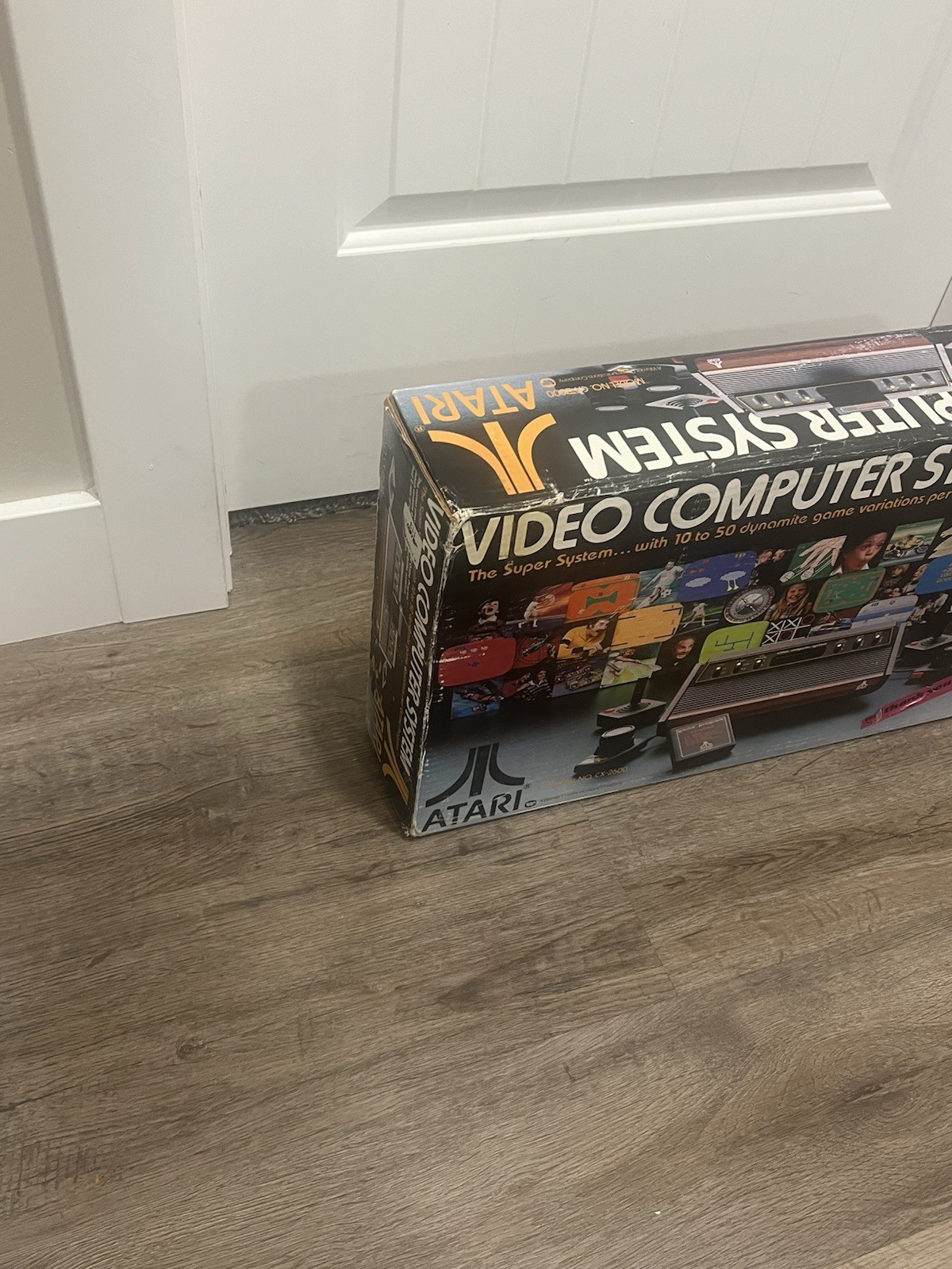 Rare 1977 Atari 2600 Heavy Sixer Console System Original BOX ONLY Chess Piece !!