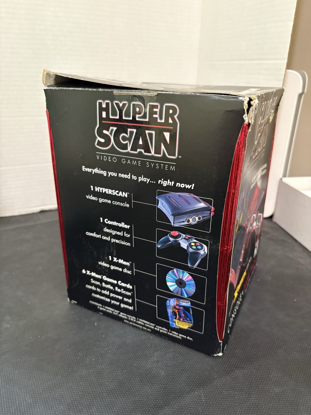 Mattel Hyperscan Black Console console+game pack X-MEN GAME PACK
