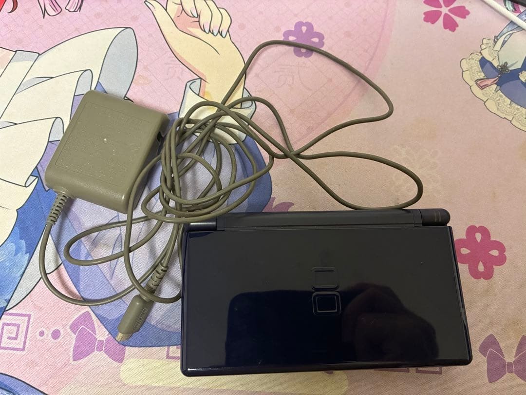LCD Nintendo DS Lite Enamel Navy with Charger Tested