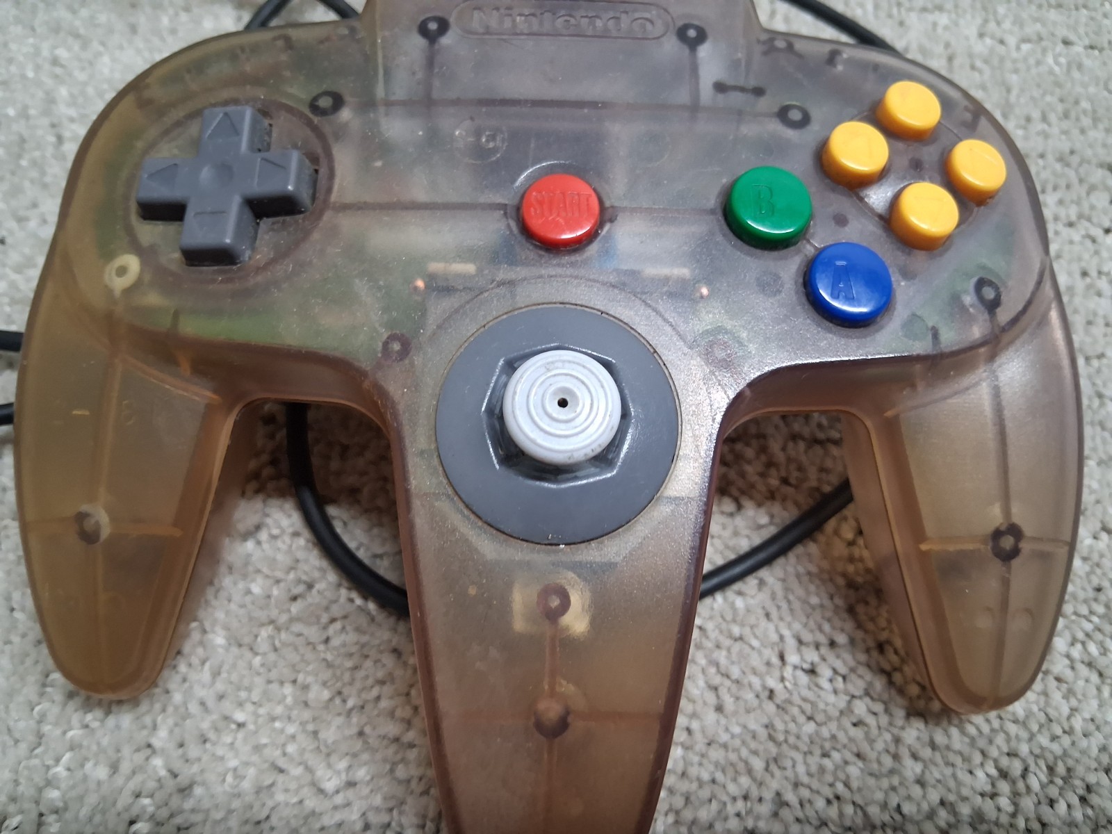Nintendo 64 N64 Gaming Console System W/ Controller No AV Cord Powers On
