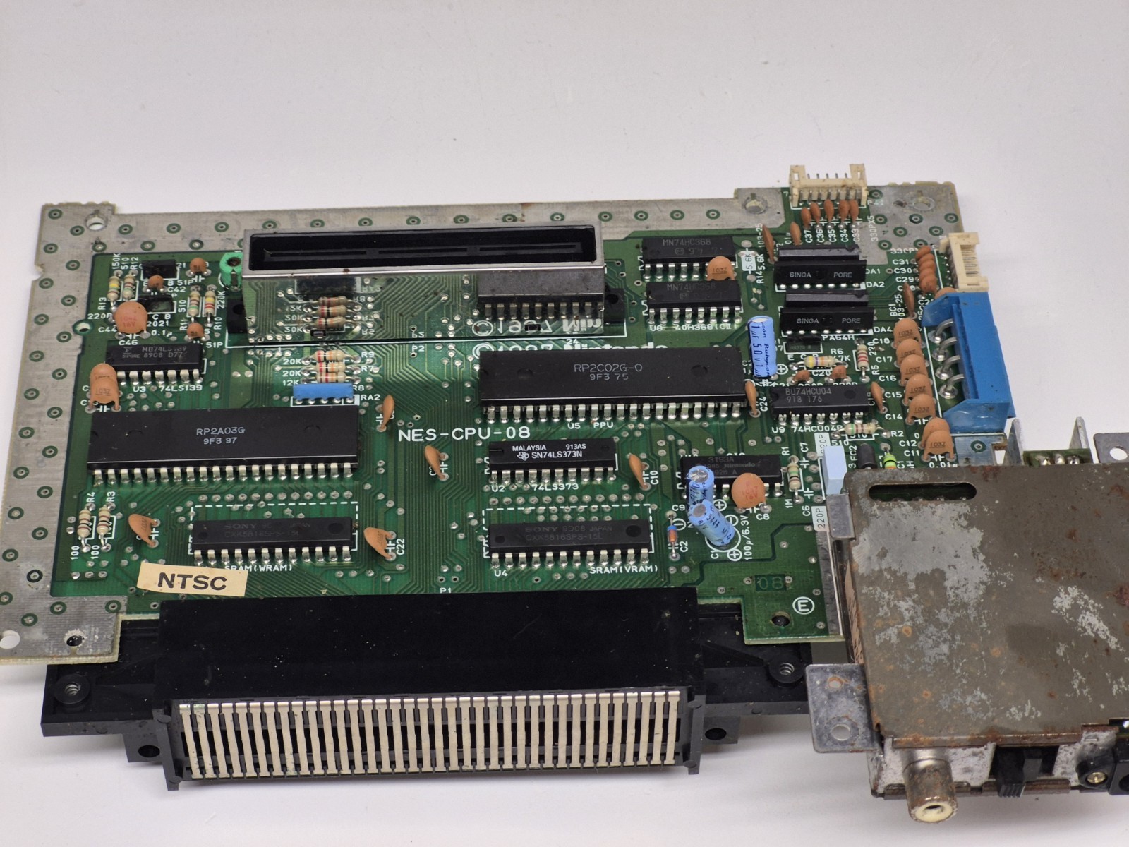 Nintendo Entertainment System NES Console Main Board Untested For Parts