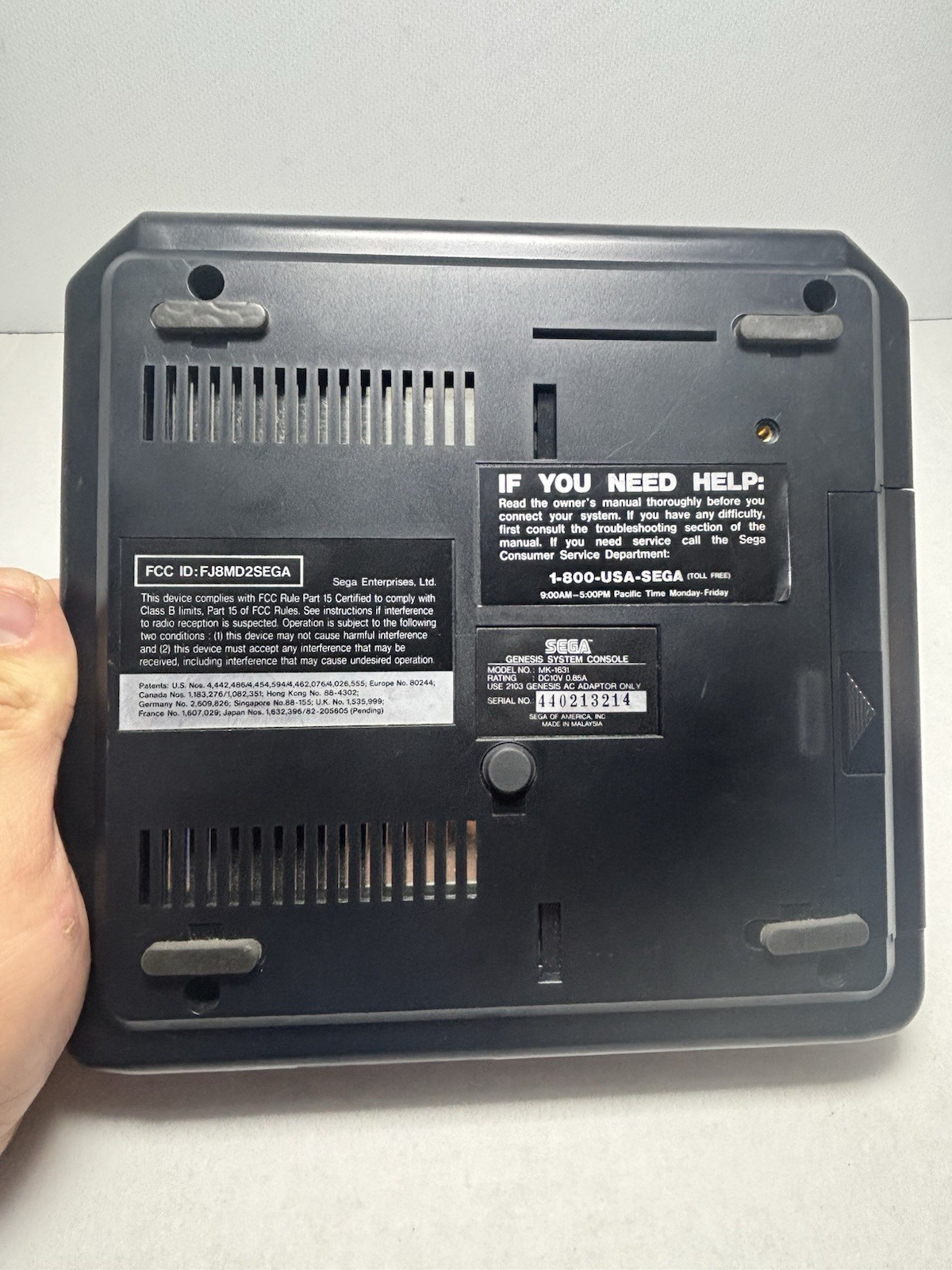 Sega Genesis Model 2 Console Only MK 1631 Replacement Console Tested Working