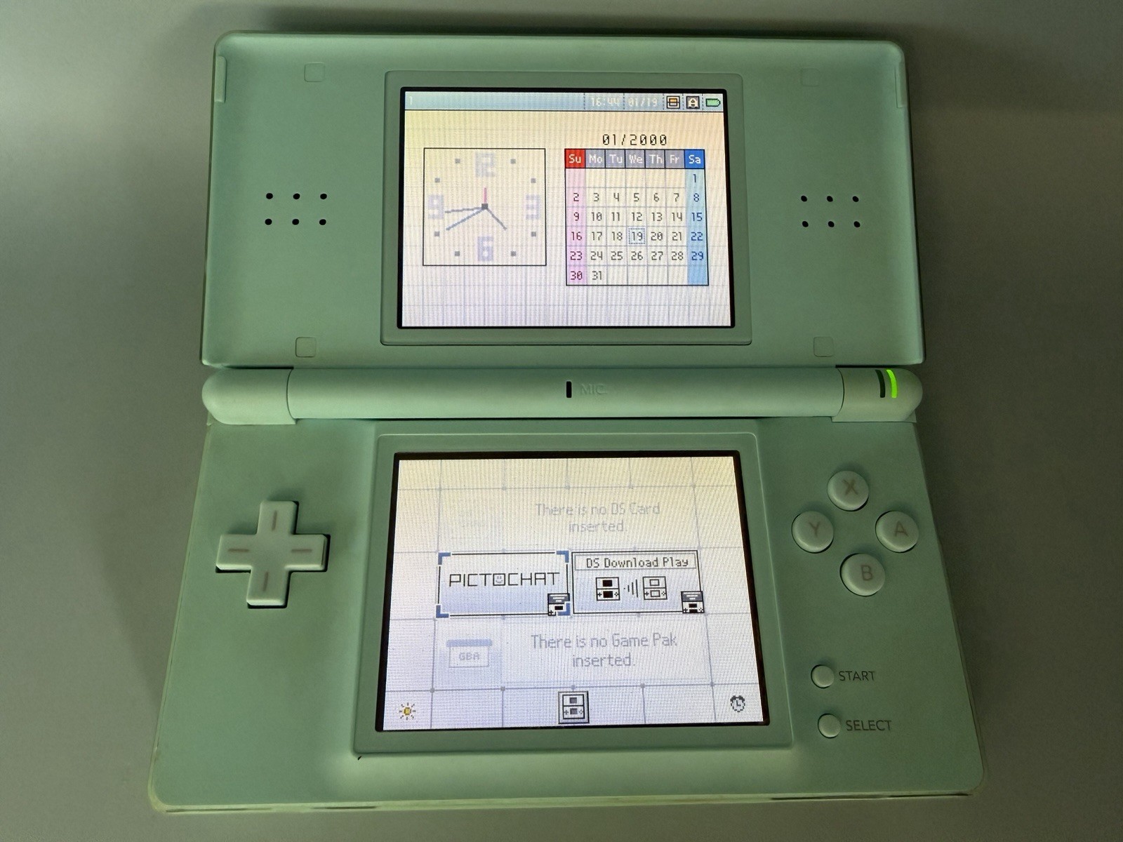 Nintendo DS Lite Console USG-001 Ice Blue with new charger