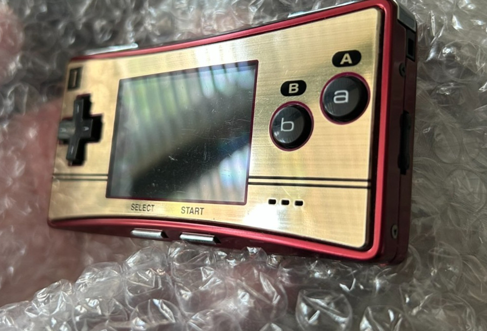 Nintendo Game Boy Micro 20th Anniversary Edition Handheld System in Box + Games