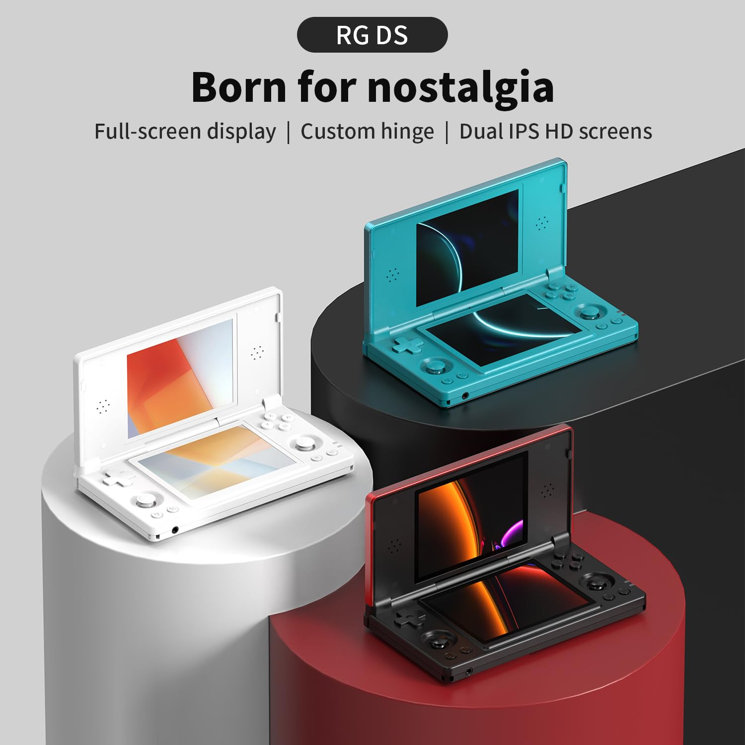 RG DS Foldable Handheld Game Console RK3568 Anbernic RG DS Android 14 System Two