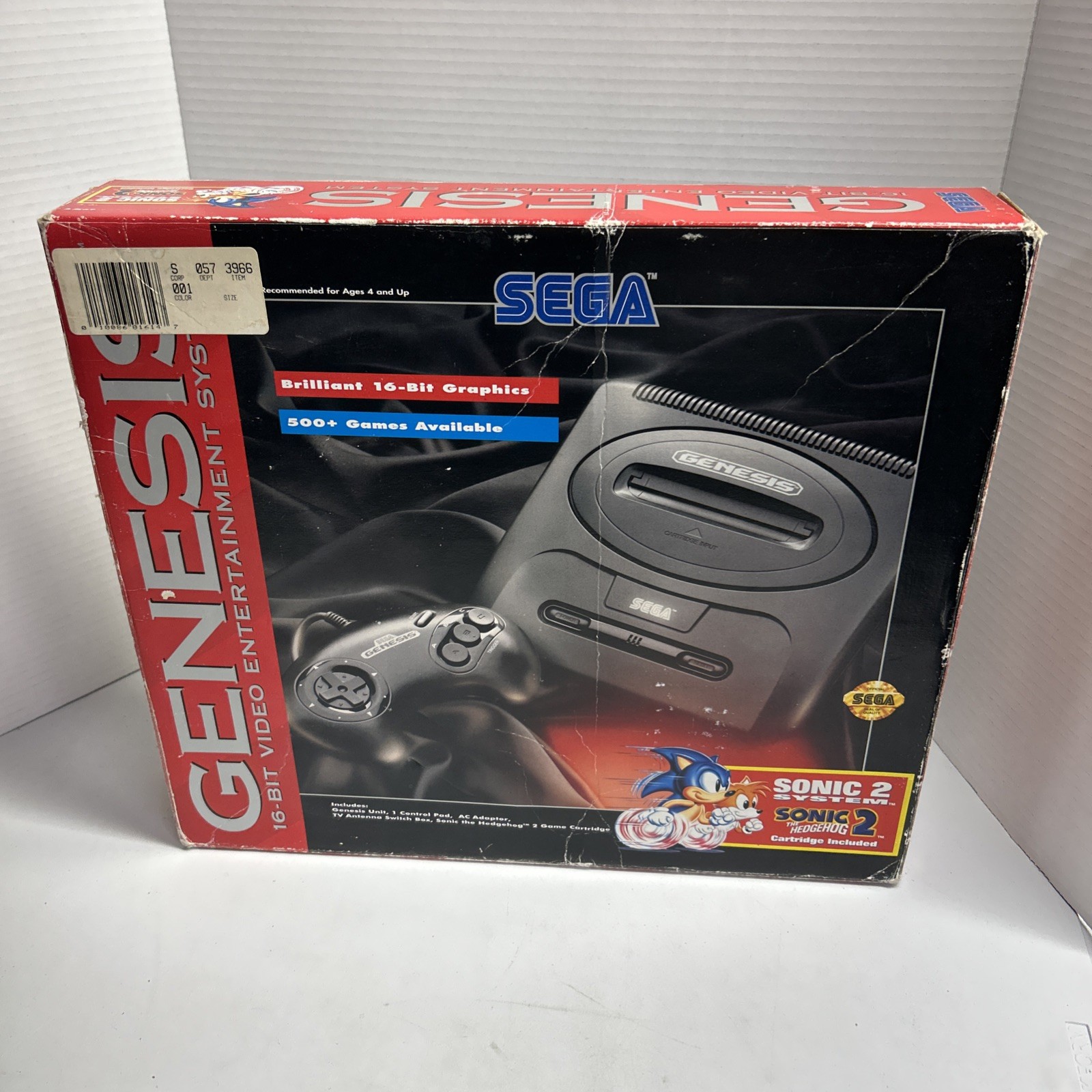 Genesis II Sonic the Hedgehog 2 Bundle Console Video Game System Complete in Box