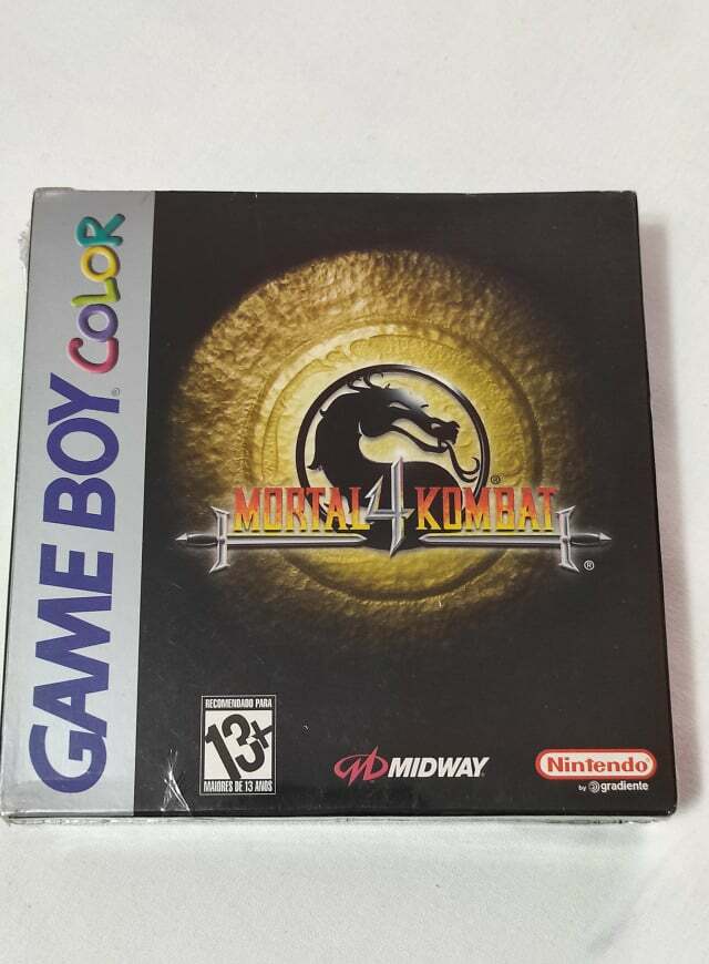Game Boy Color : Mortal Kombat 4 Brazilian Version New Selead
