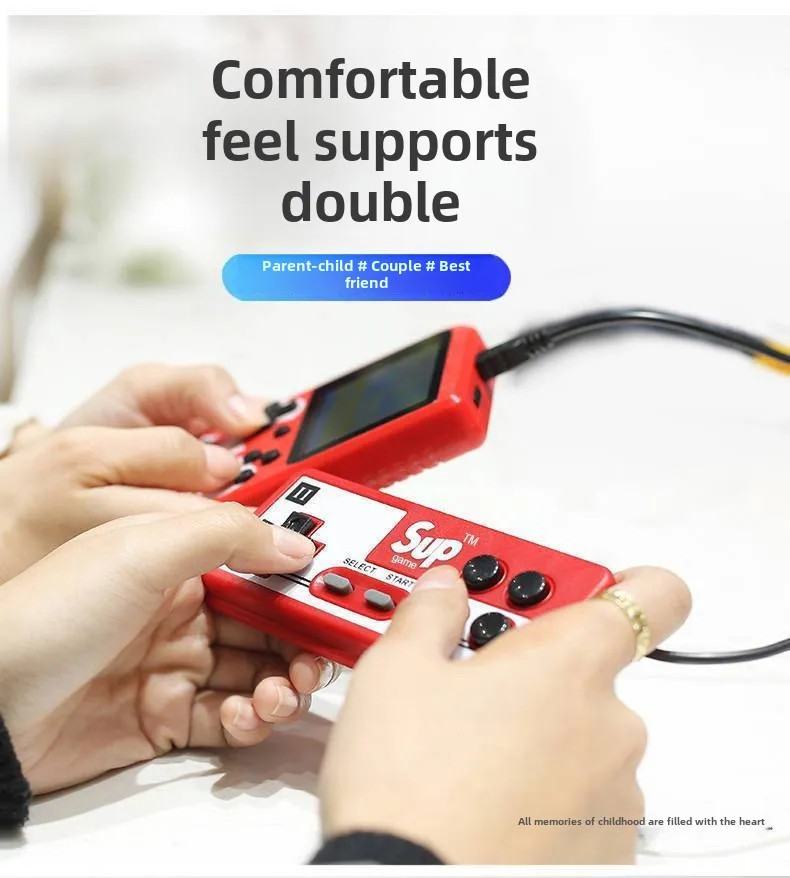 Retro Handheld Mini Game Console 400 Games Rechargeable TV Connect Party Toy