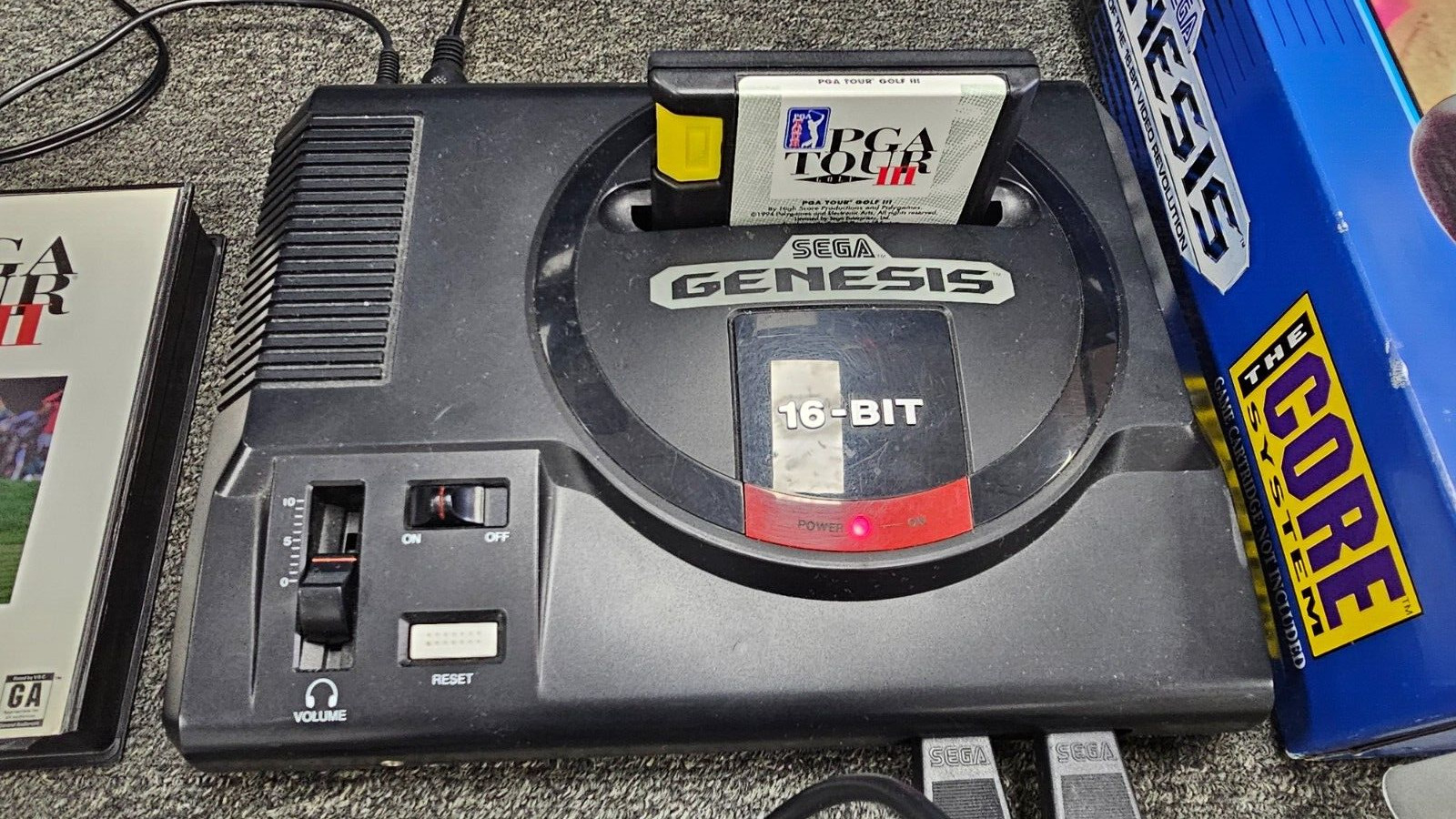 Sega Genesis “The Core System” Console with Box, Manual, 2 Controllers, Game