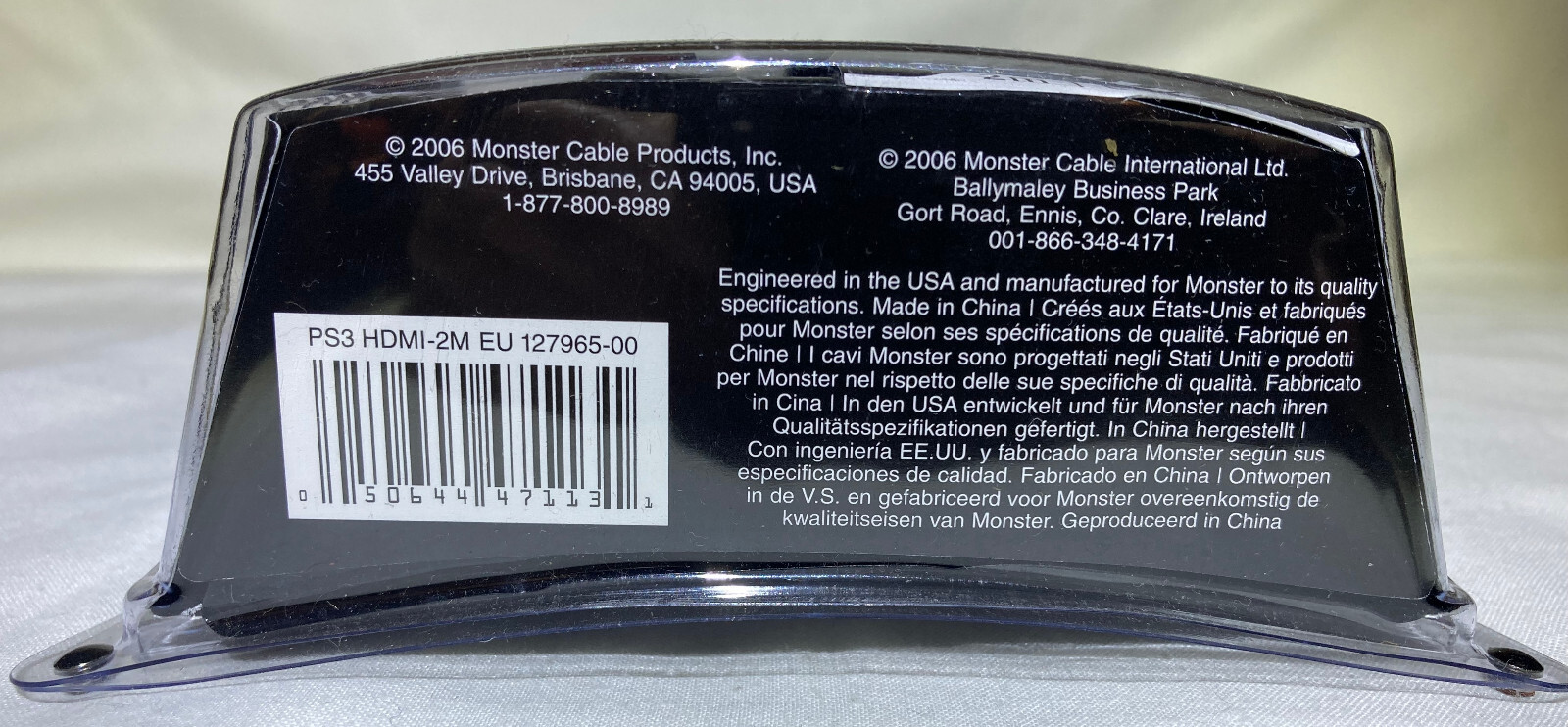 🎁 Monster Cable Gamelink Sony Playstation 3 HDMI PS3 Audio Video 6.5’ 1080p 🎁