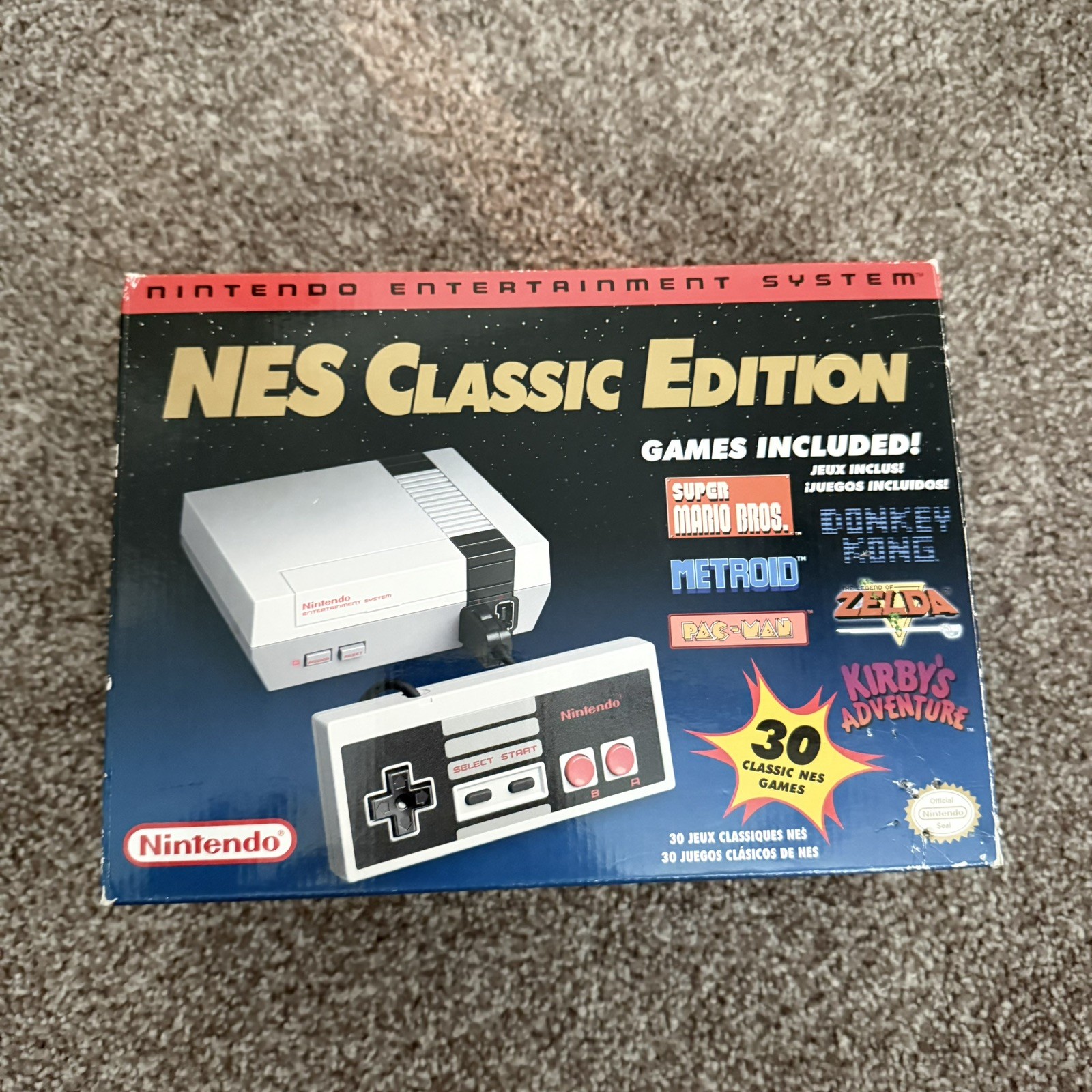 Genuine Nintendo NES Classic 2016 First Edition Mini Game Console Collectible