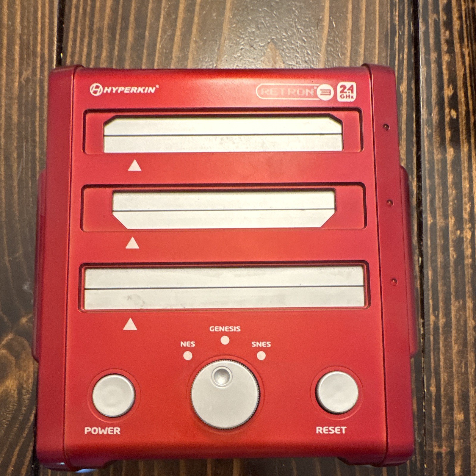 Hyperkin RetroN 3 NES SNES Genesis 3-in-1 Console. Doesn’t come with cords.