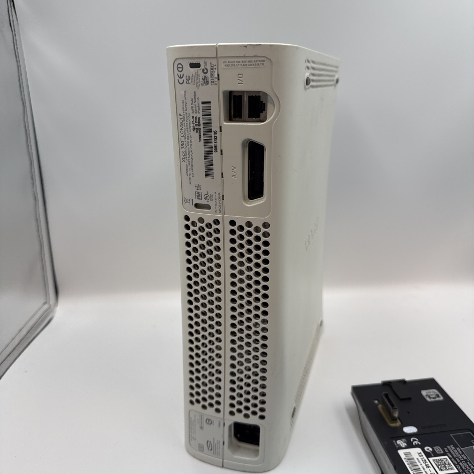 Microsoft Xbox 360 Console White With Hard Drive AS-IS Parts Untested